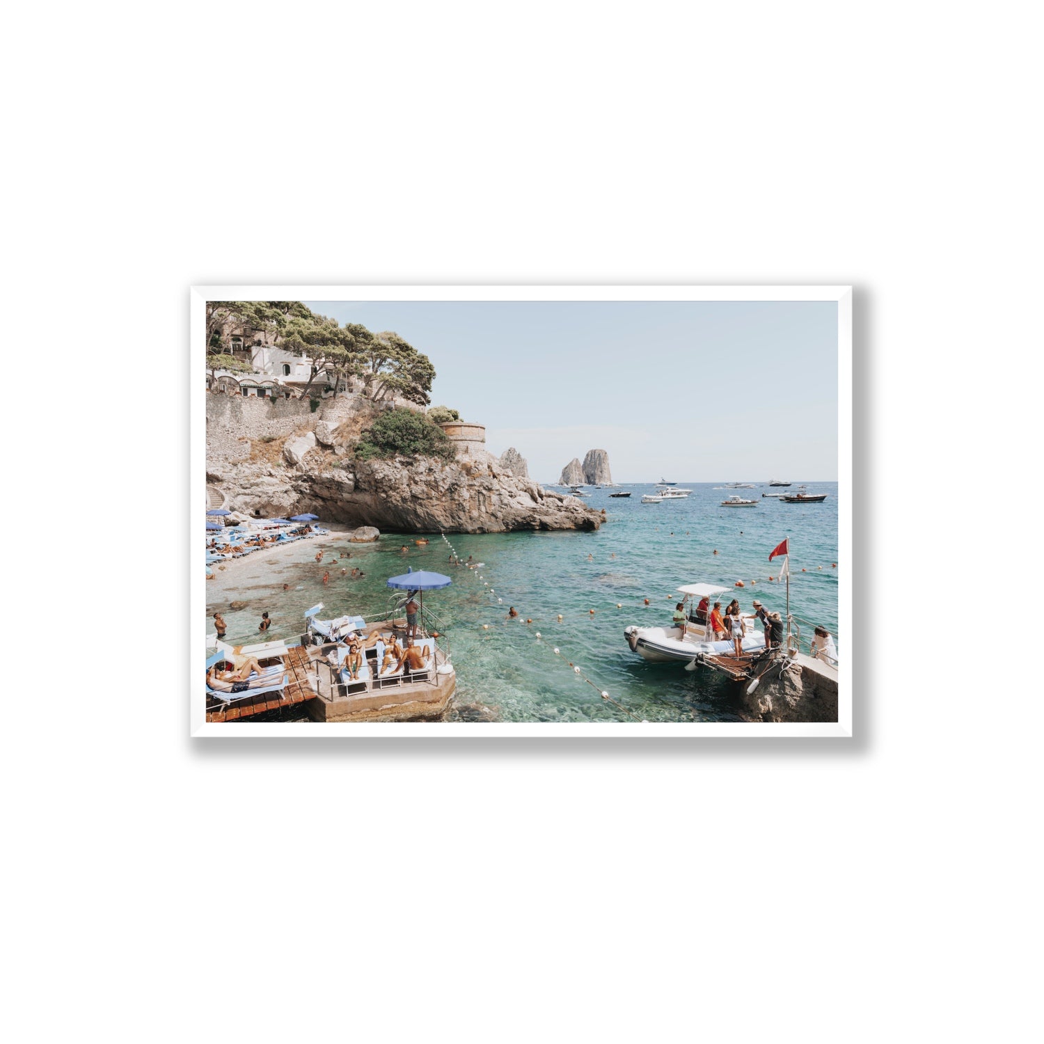 Torre Saracena fine art print, Capri, Italy, Extra Large, White Frame · Full Bleed, Fine Art Print