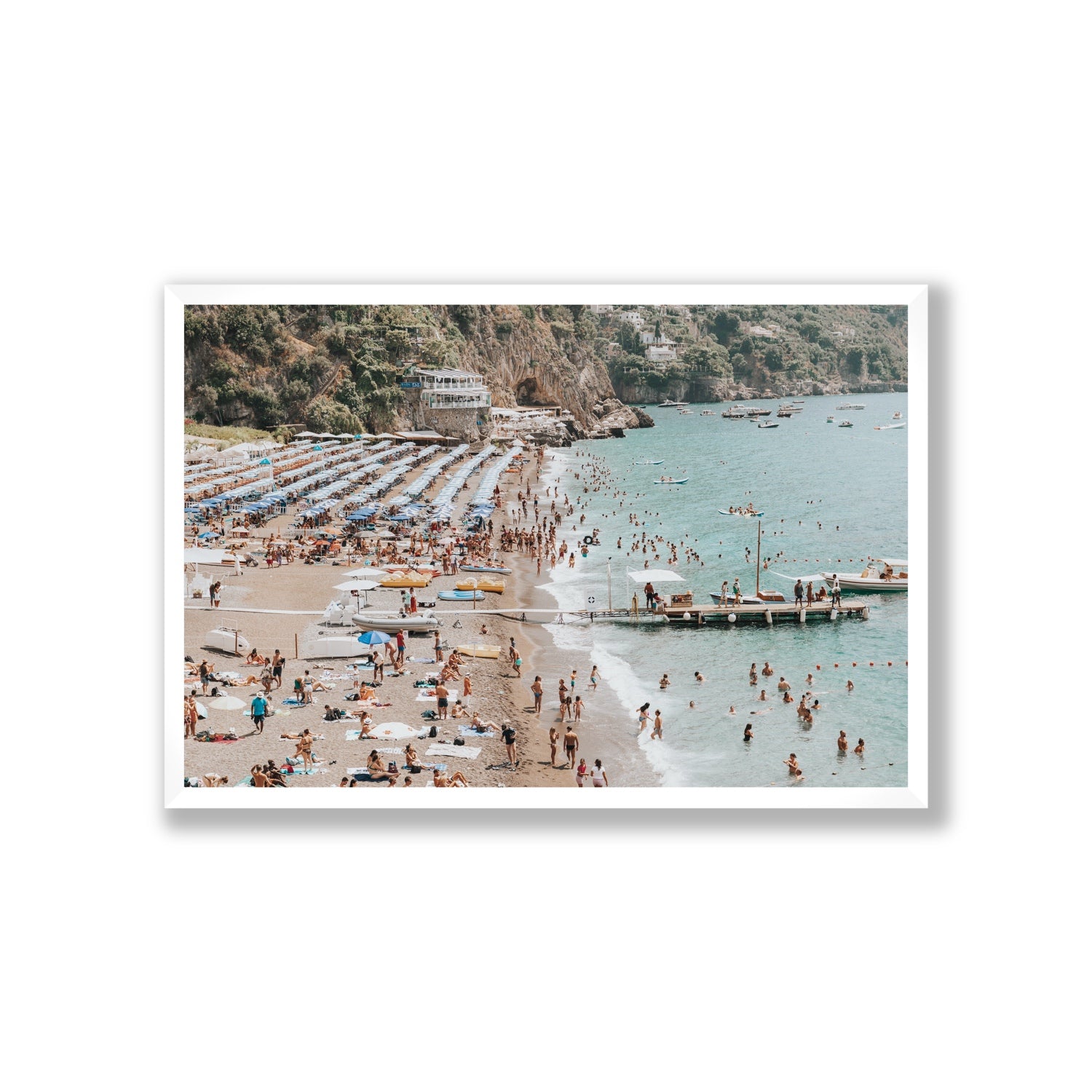Vista Costiera fine art print, Positano, Italy, Giant, White Frame · Full Bleed, Fine Art Print