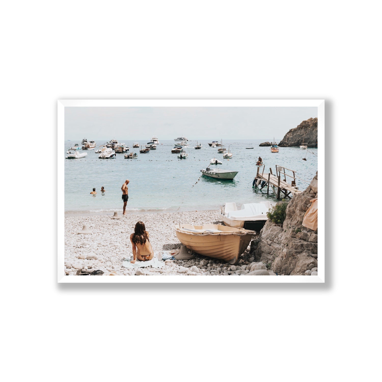 L'Osservatore Nerano wall art Giant full-bleed fine art print in white frame