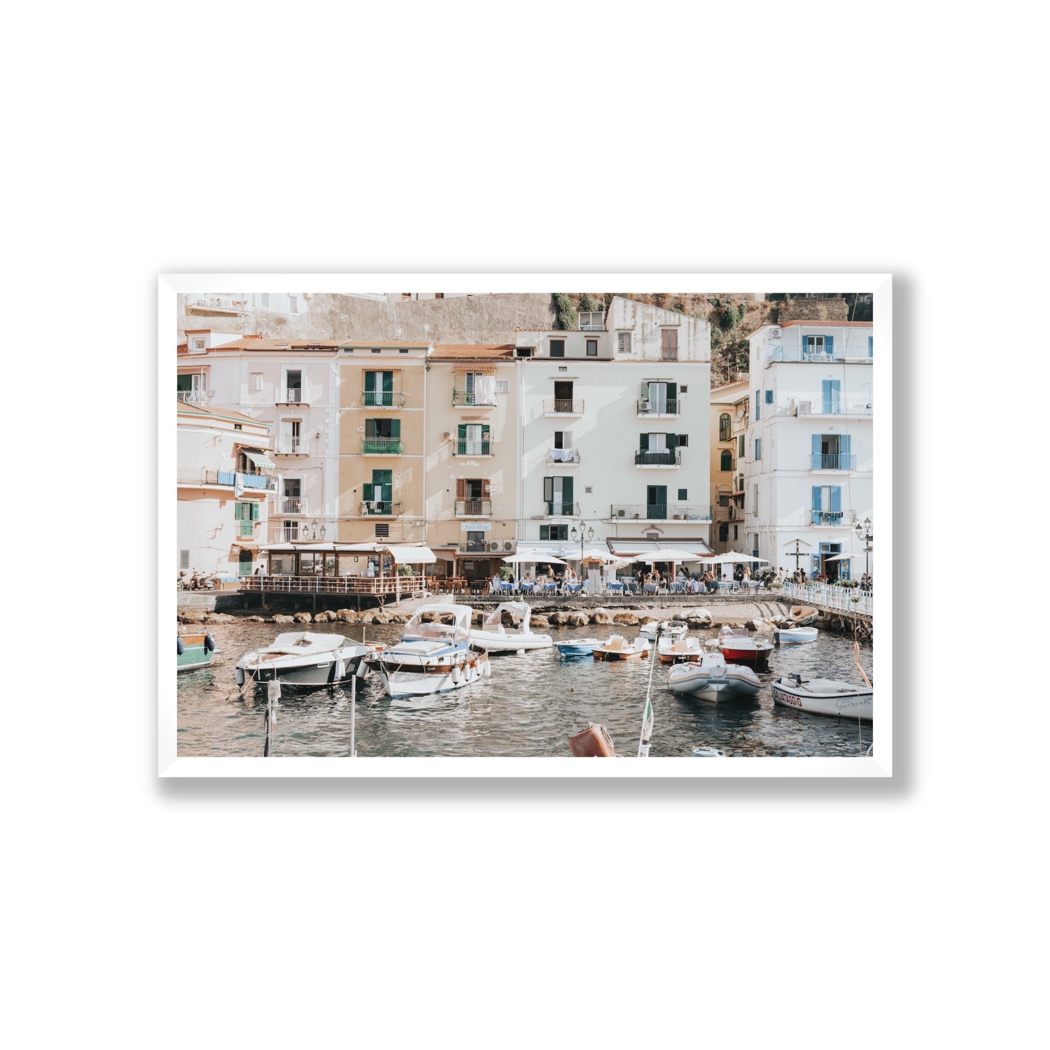 L'Insenatura fine art print, Sorrento, Italy, Giant, White Frame · Full Bleed, Fine Art Print