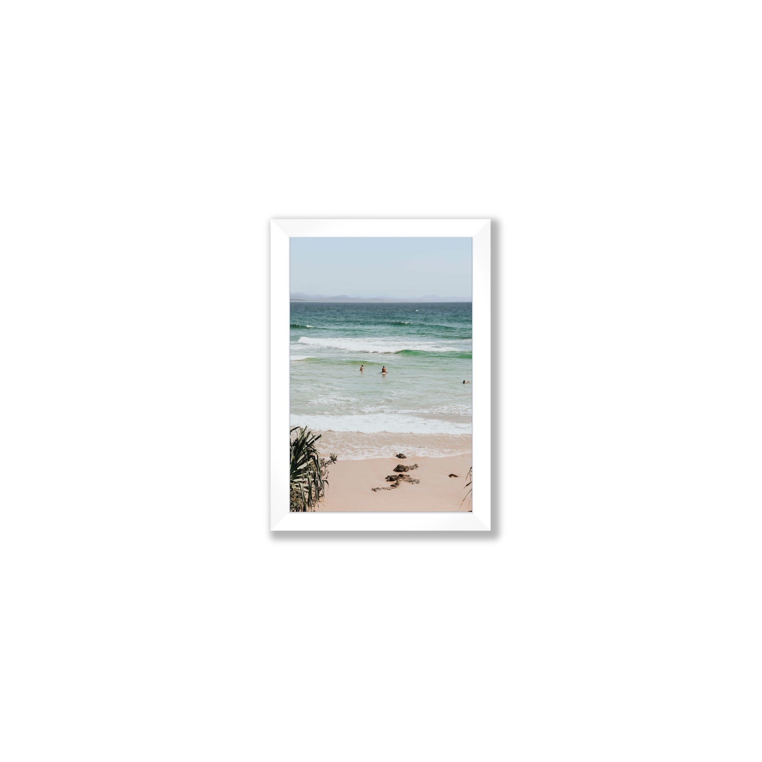 Lets Go Trippin' fine art print, Byron Bay, Australia, Small, White Frame · Full Bleed, Fine Art Print