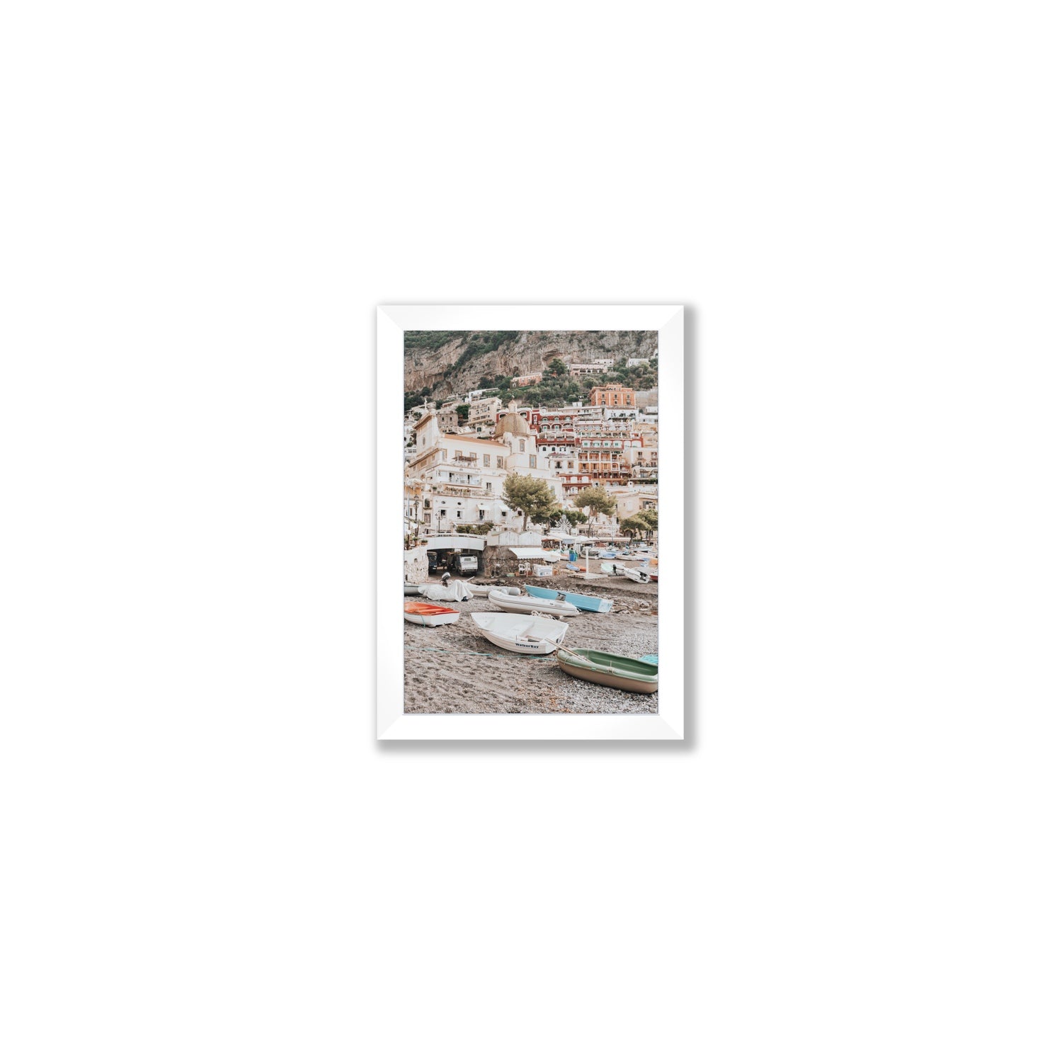 A Memory To Treasure fine art print, Positano, Italy, Small, White Frame · Full Bleed, Fine Art Print