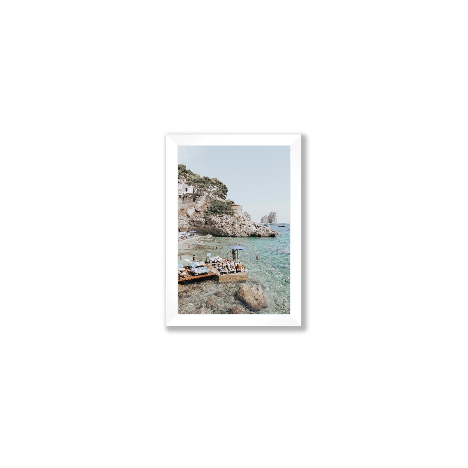 The Sweet Life fine art print, Capri, Italy, Small, White Frame · Full Bleed, Fine Art Print