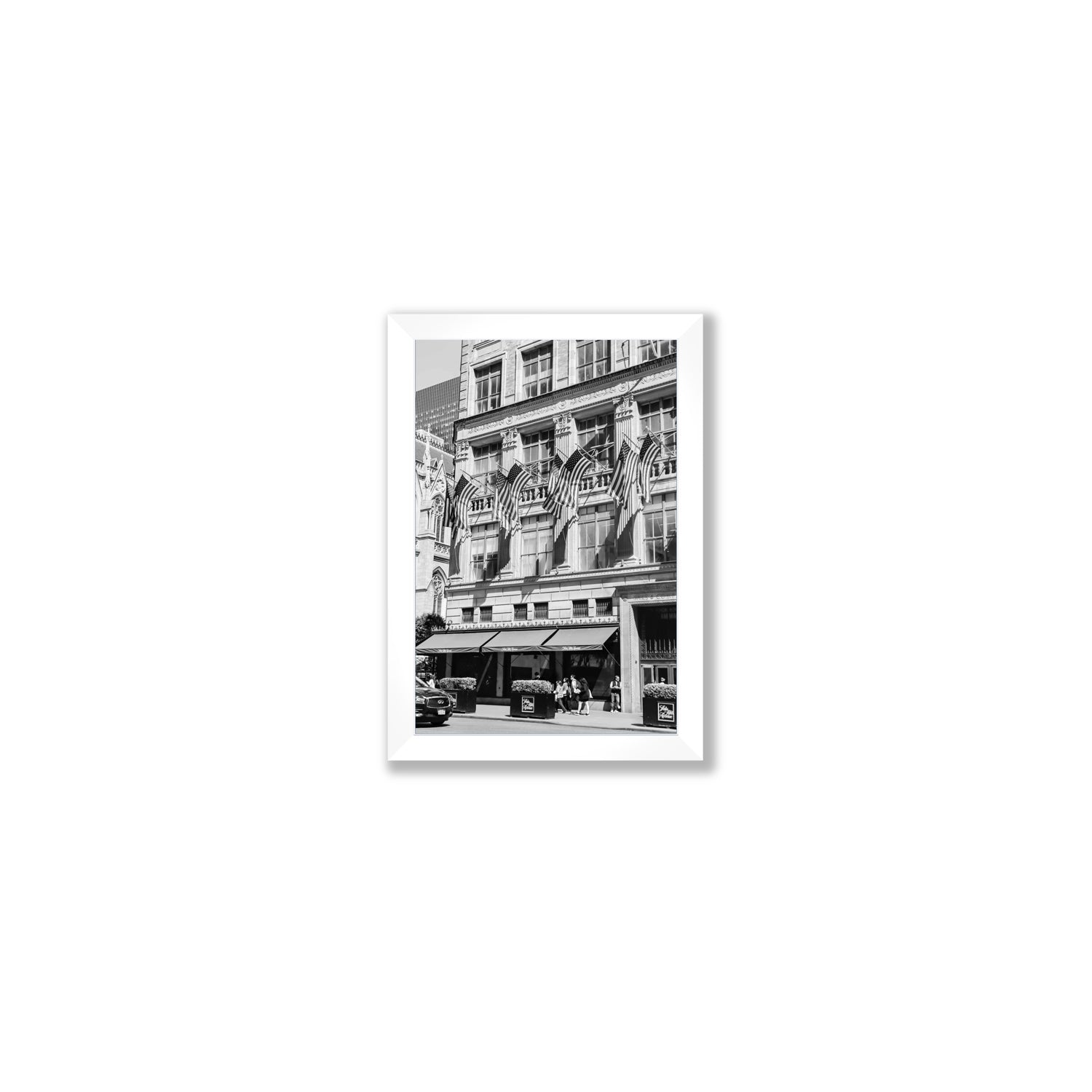 Luxury On Fifth fine art print, New York, United States, Small, White Frame · Full Bleed, Fine Art Print