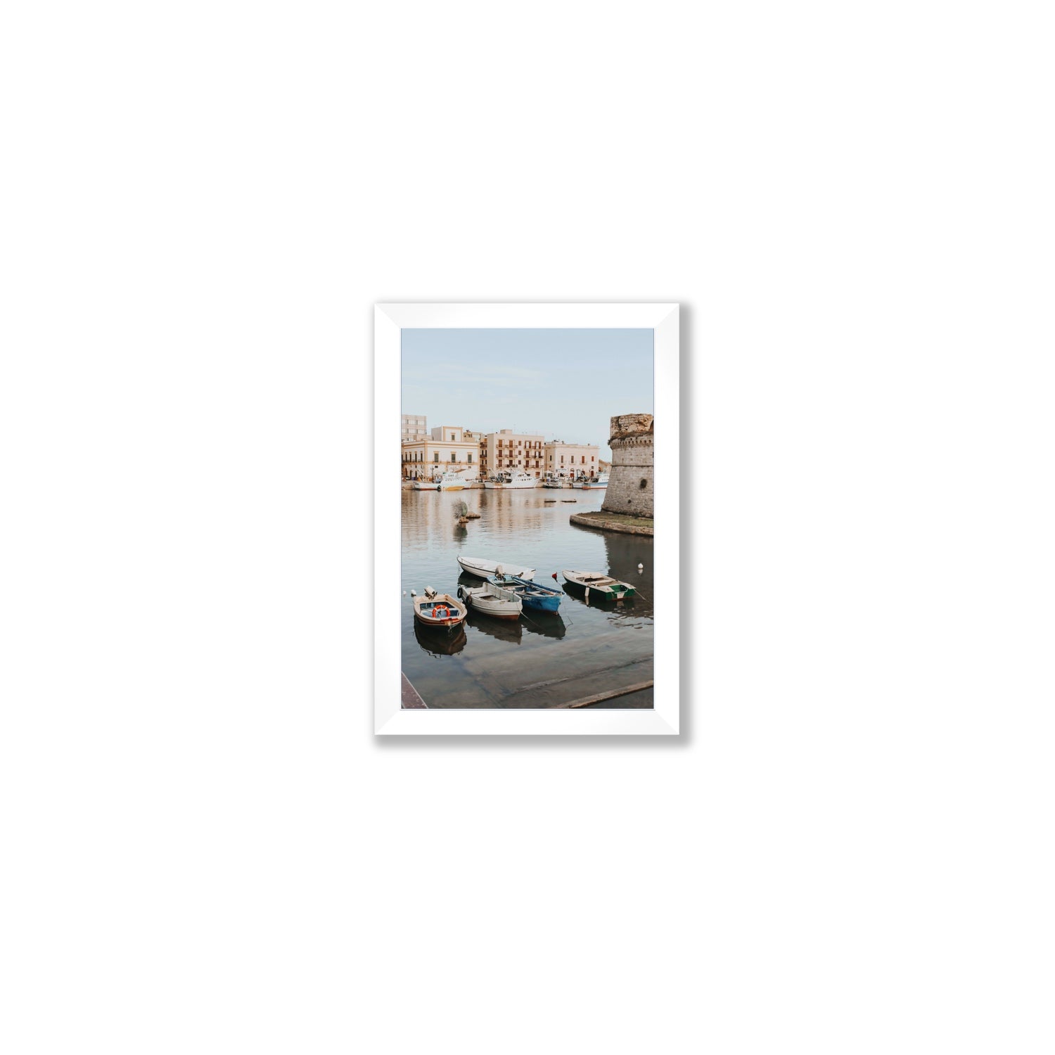 Fishing Legacy fine art print, Puglia, Italy, Small, White Frame · Full Bleed, Fine Art Print
