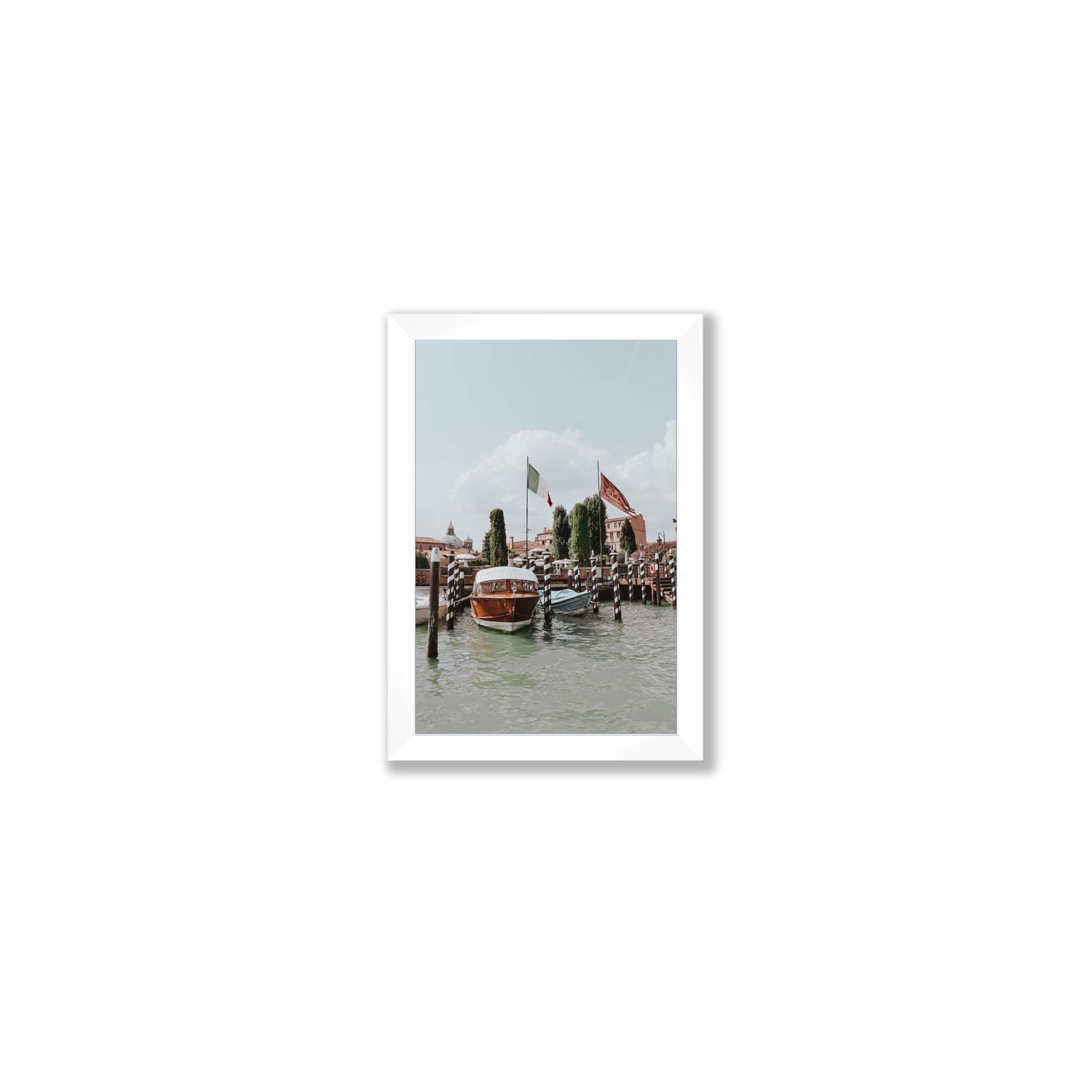 Cipriani Venice wall art Small full-bleed fine art print in white frame