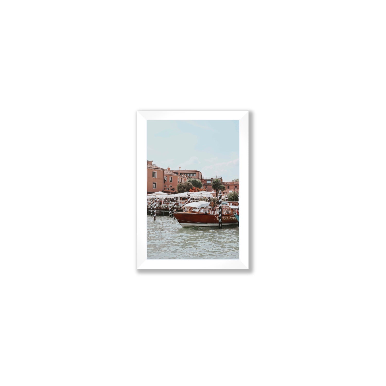 Queen Of The Adriatic Venice Italian wall art Small full-bleed fine art print in white frame