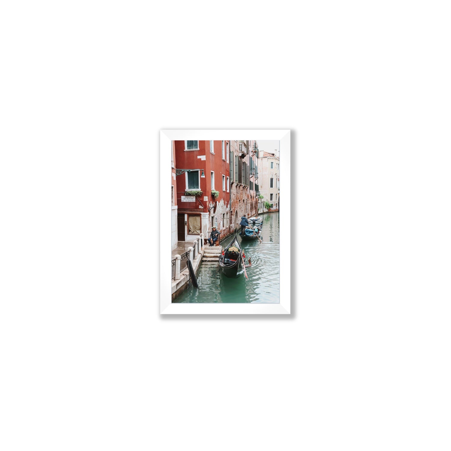The Merchant Venice Canal Italian wall art Small full-bleed fine art print in white frame