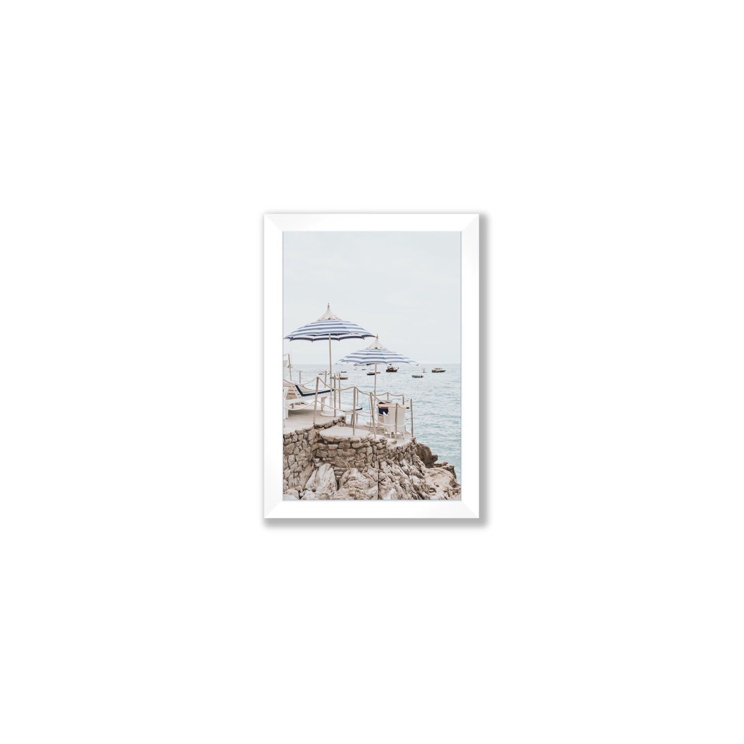 La Scogliera fine art print, Positano, Italy, Small, White Frame · Full Bleed, Fine Art Print