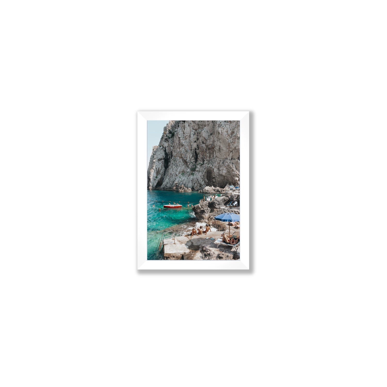 Tranquility fine art print, Capri, Italy, Small, White Frame · Full Bleed, Fine Art Print