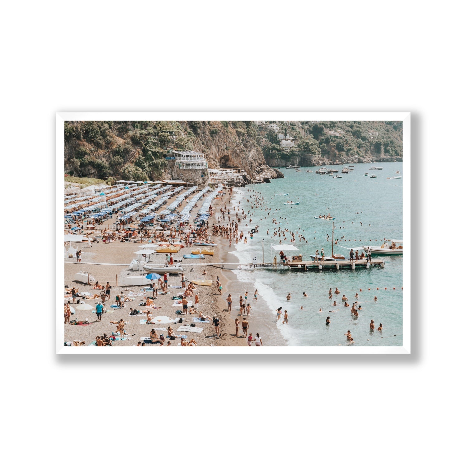 Vista Costiera fine art print, Positano, Italy, Gallery, White Frame · Full Bleed, Fine Art Print