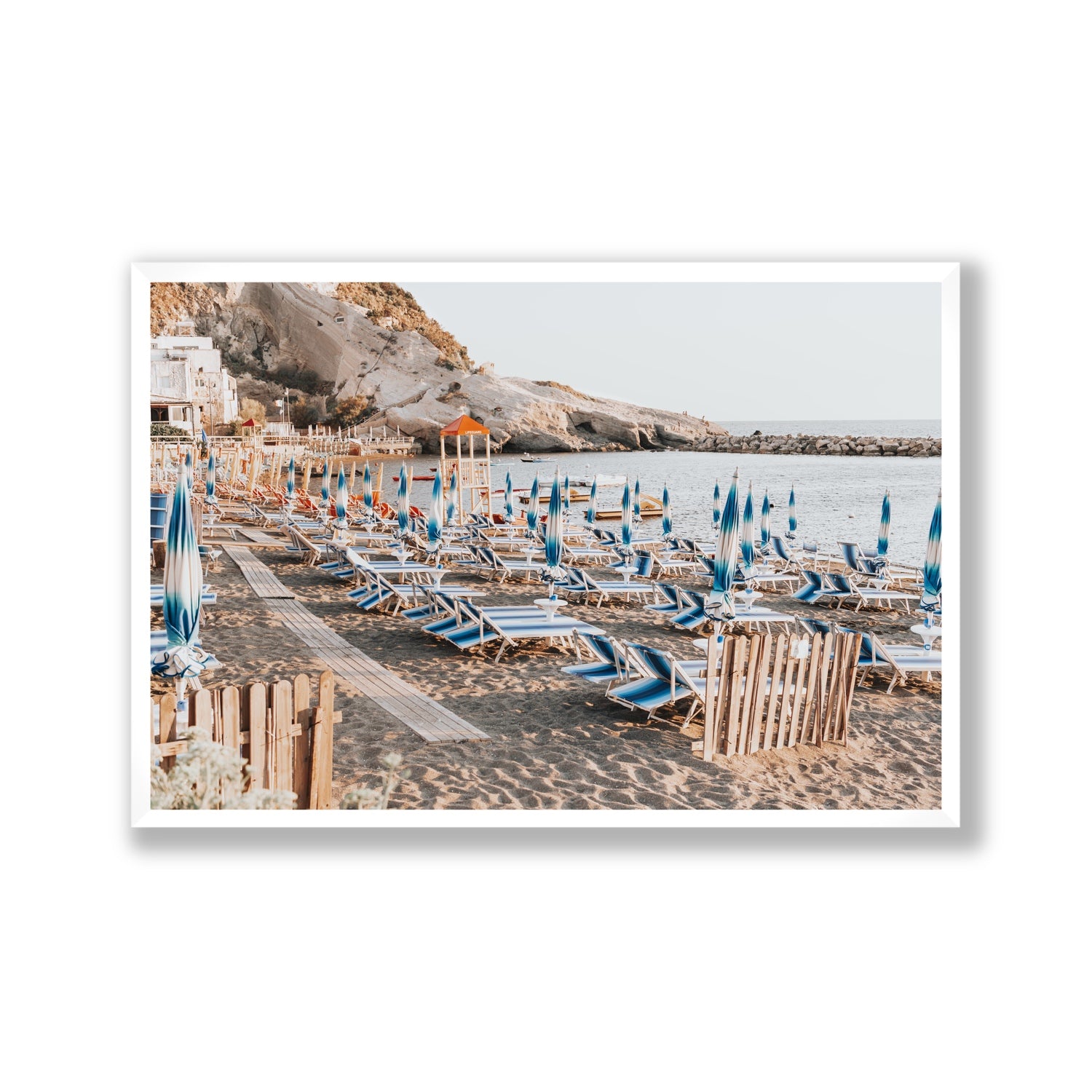 Sandy Daydreams fine art print, Ischia, Italy, Gallery, White Frame · Full Bleed, Fine Art Print