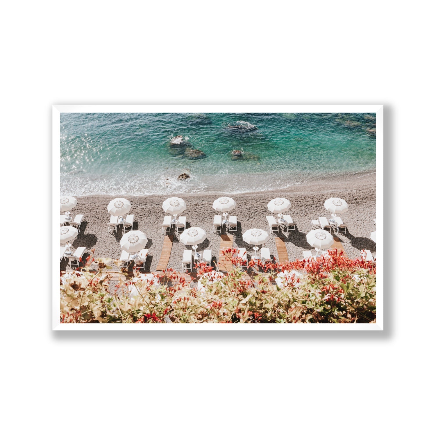Coastal Charms fine art print, Amalfi, Italy, Gallery, White Frame · Full Bleed, Fine Art Print
