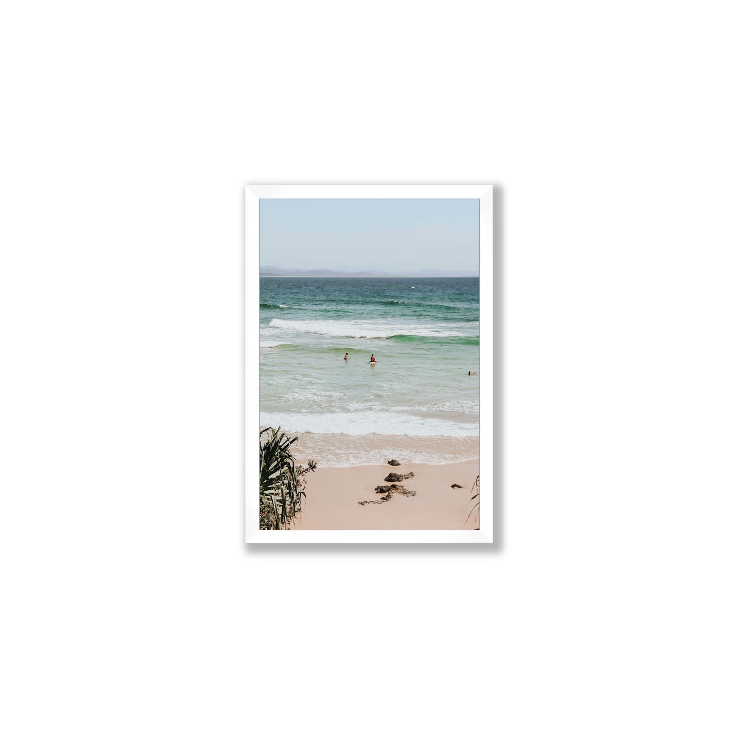 Lets Go Trippin' fine art print, Byron Bay, Australia, Medium, White Frame · Full Bleed, Fine Art Print