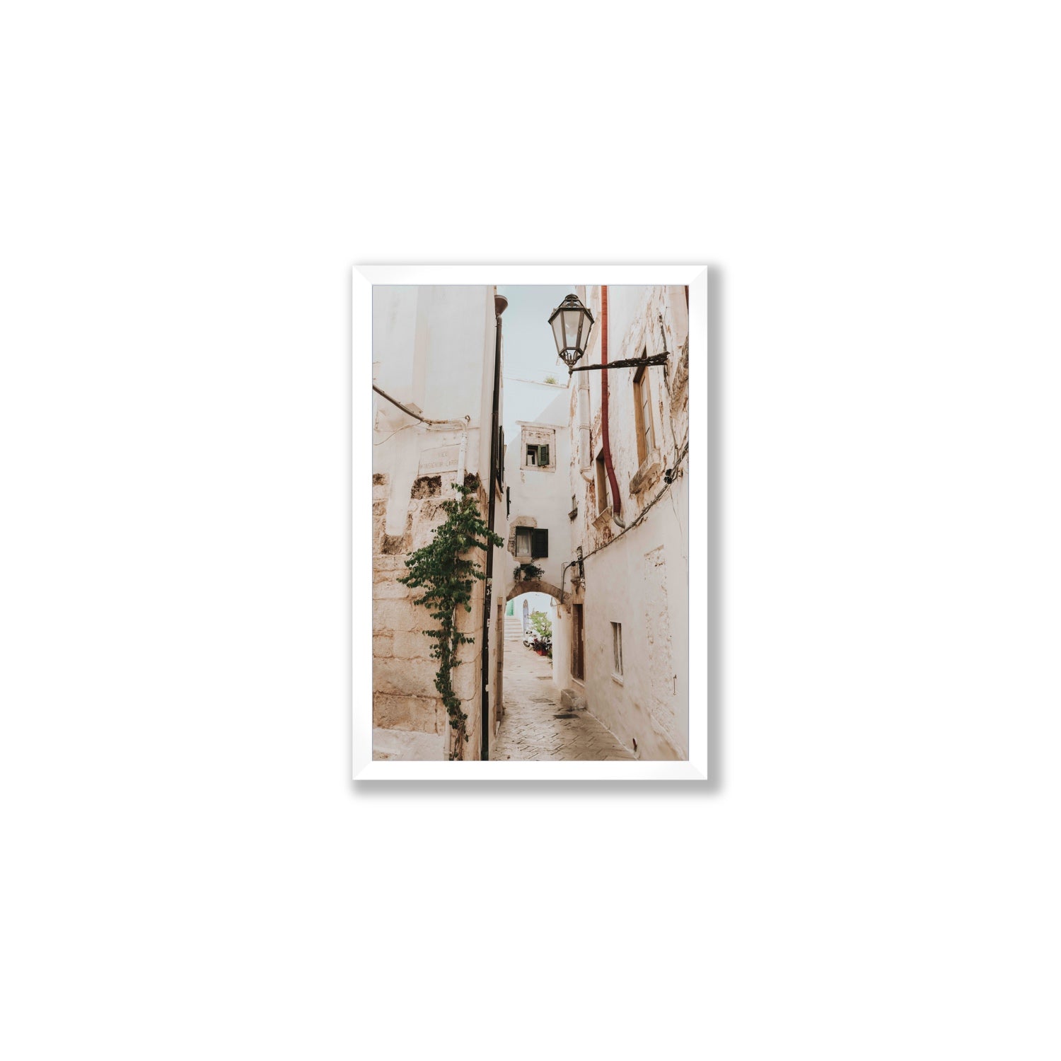 Labyrinth Lanes fine art print, Puglia, Italy, Medium, White Frame · Full Bleed, Fine Art Print