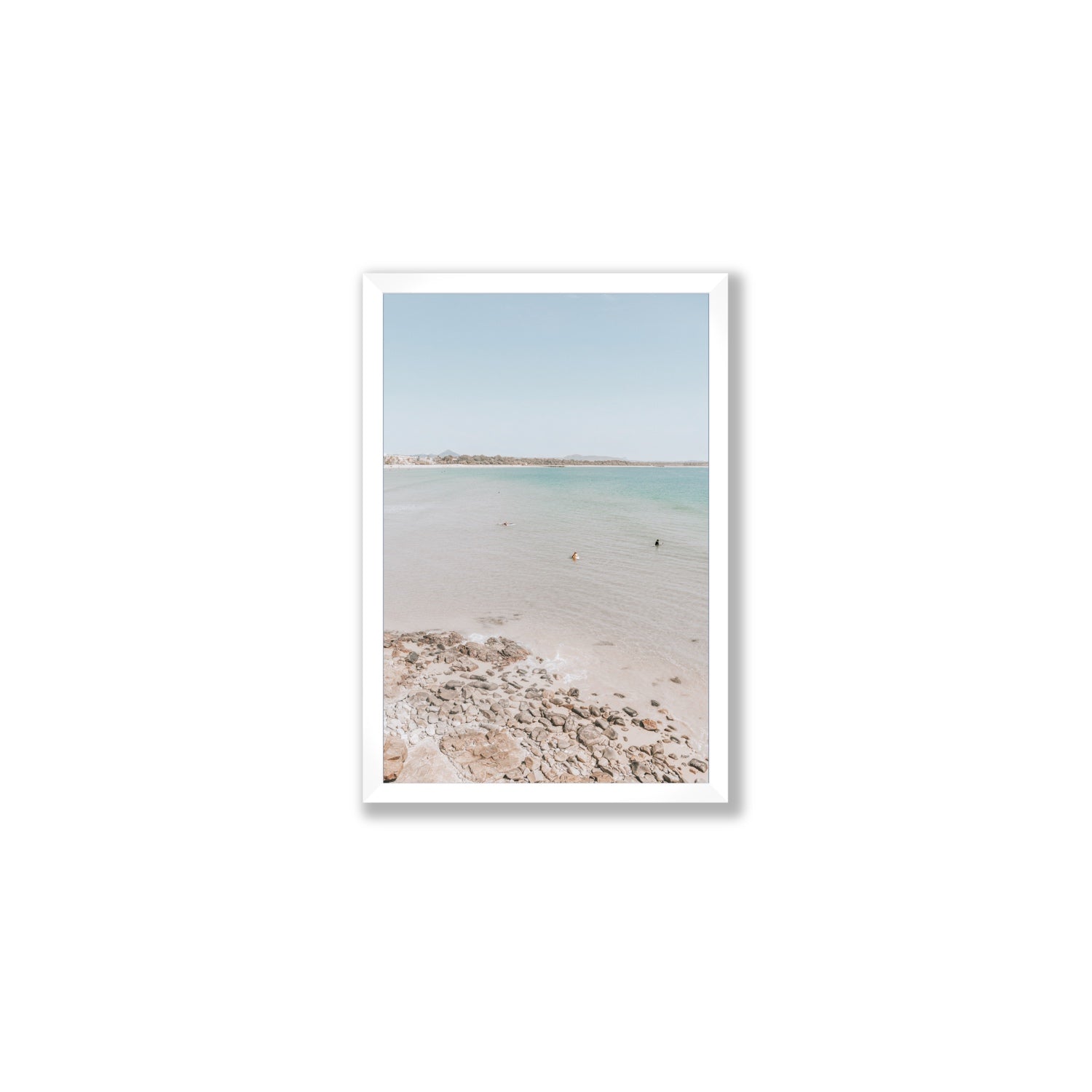 Sweet Serotonin fine art print, Noosa, Australia, coastal scenes artwork, Medium, White Frame · Full Bleed, Fine Art Print