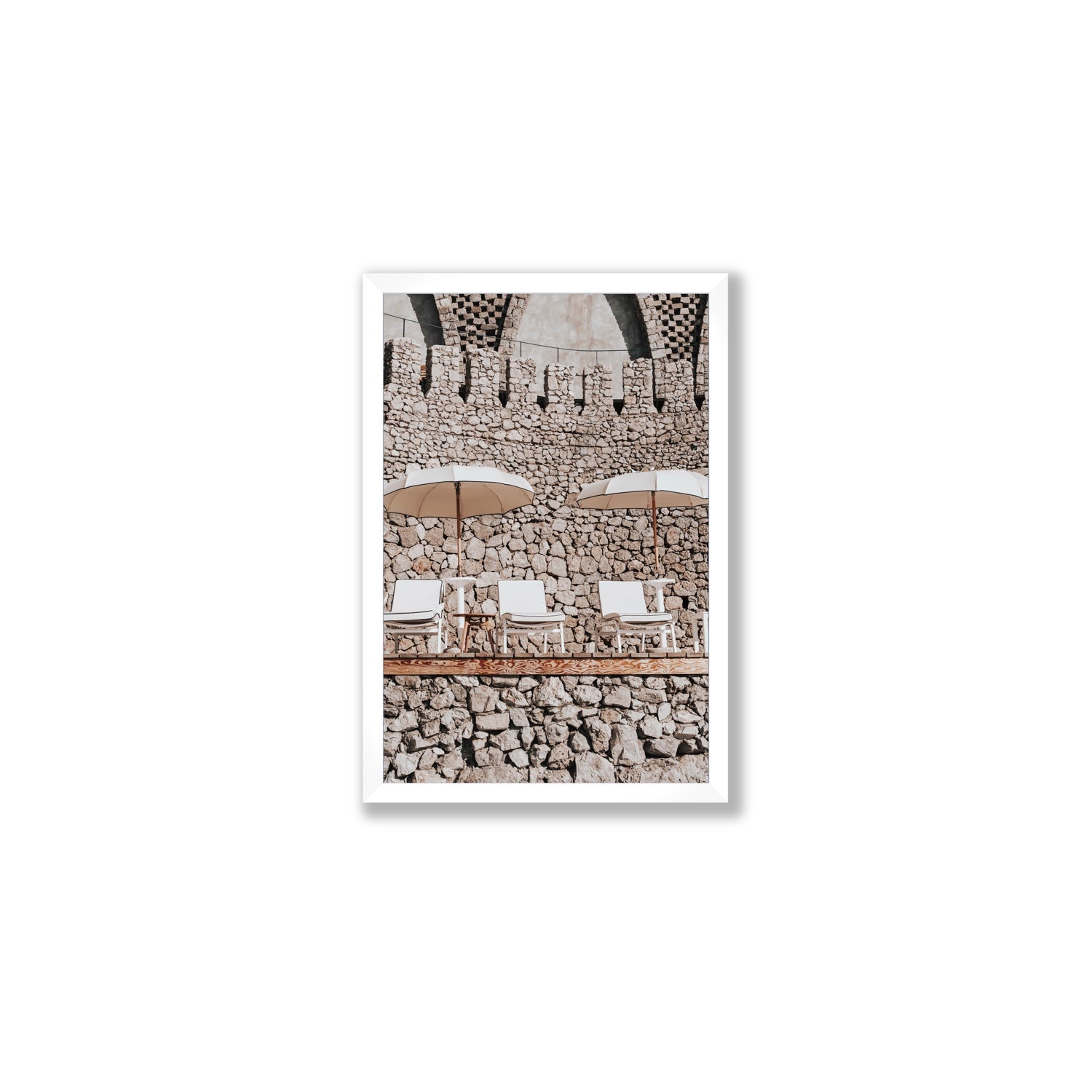 Pietra Amalfitana fine art print, Amalfi, Italy, luxury escapes artwork, Medium, White Frame · Full Bleed, Fine Art Print