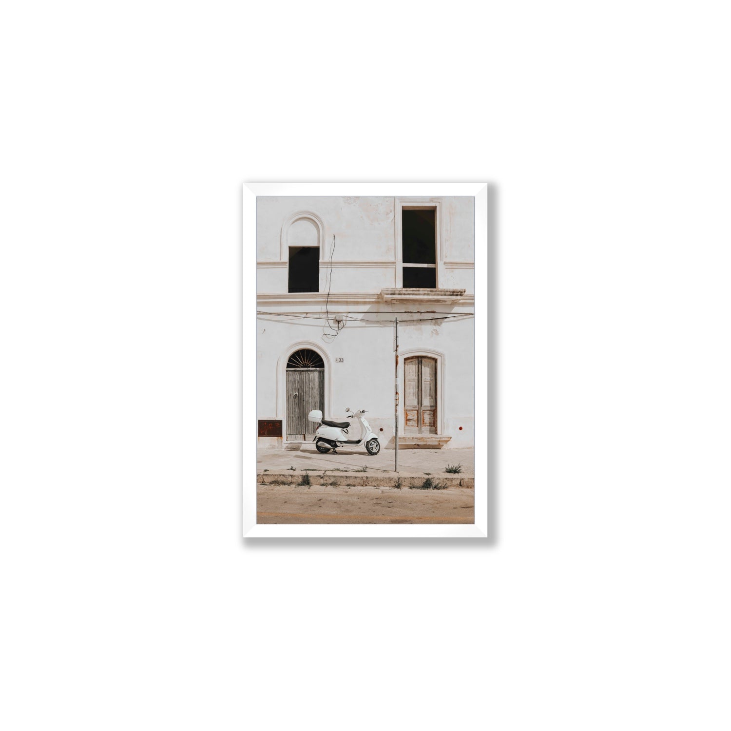 Radiant Ride fine art print, Puglia, Italy, Medium, White Frame · Full Bleed, Fine Art Print