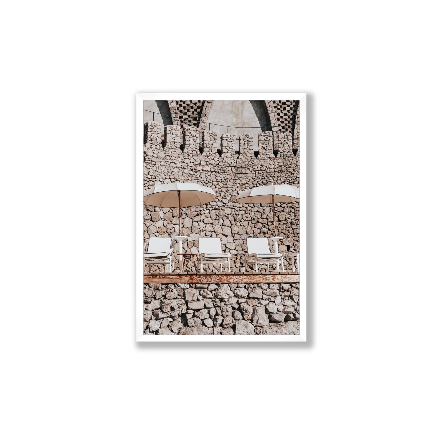 Pietra Amalfitana fine art print, Amalfi, Italy, luxury escapes artwork, Large, White Frame · Full Bleed, Fine Art Print