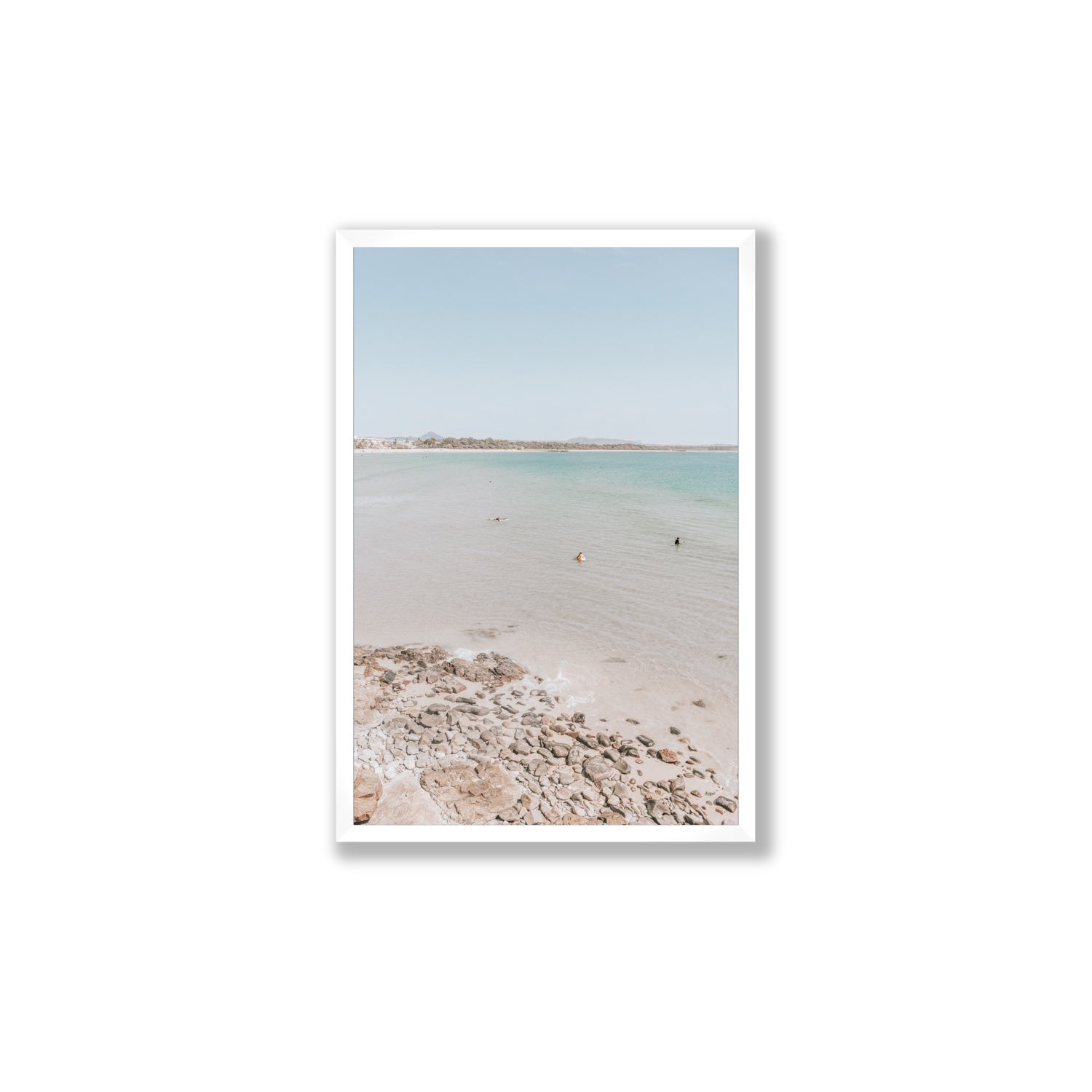 Sweet Serotonin fine art print, Noosa, Australia, coastal scenes artwork, Large, White Frame · Full Bleed, Fine Art Print