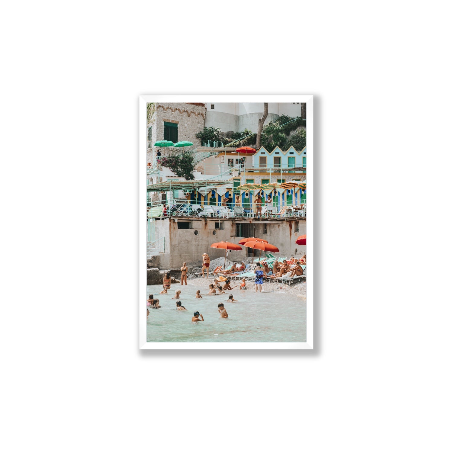Kaleidoscope fine art print, Capri, Italy, Large, White Frame · Full Bleed, Fine Art Print