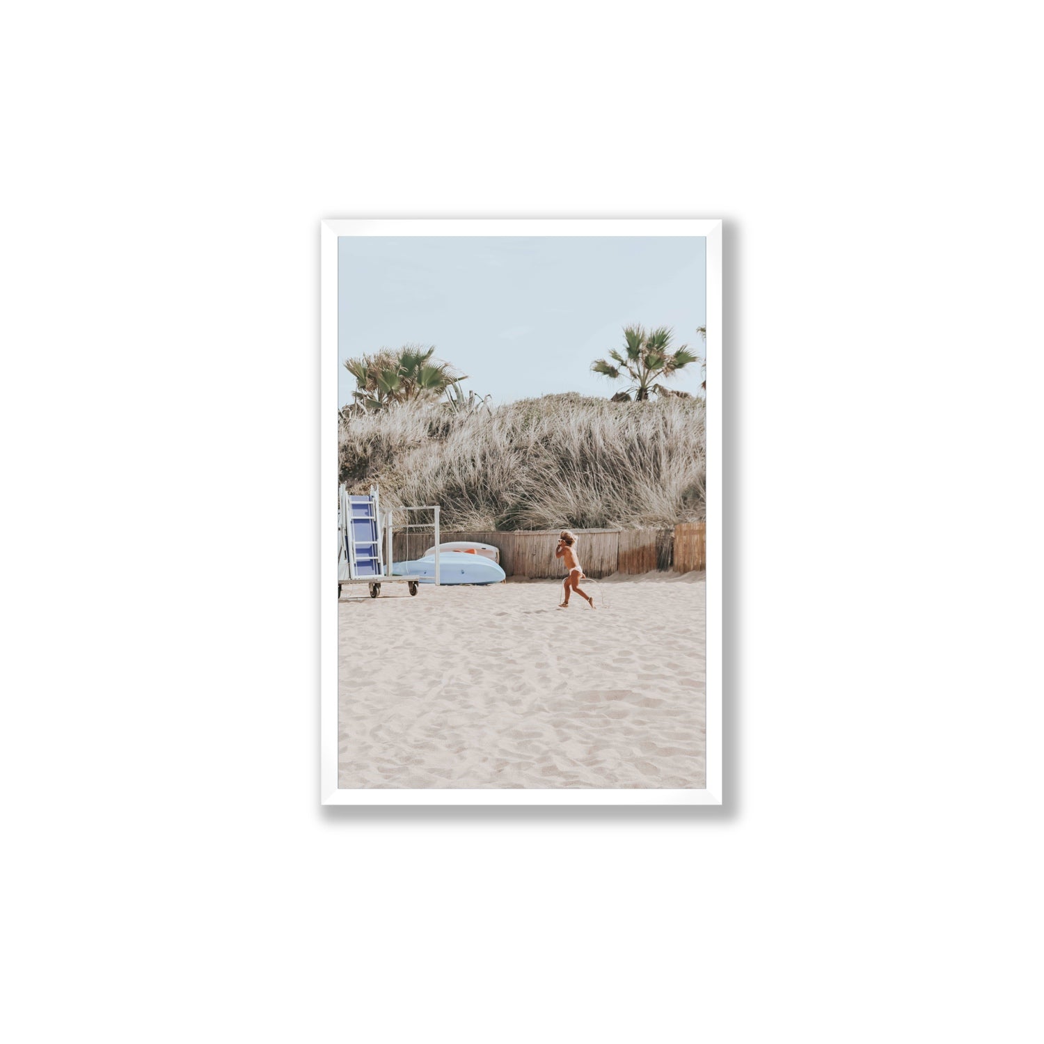 Little Explorer fine art print, Puglia, Italy, Large, White Frame · Full Bleed, Fine Art Print