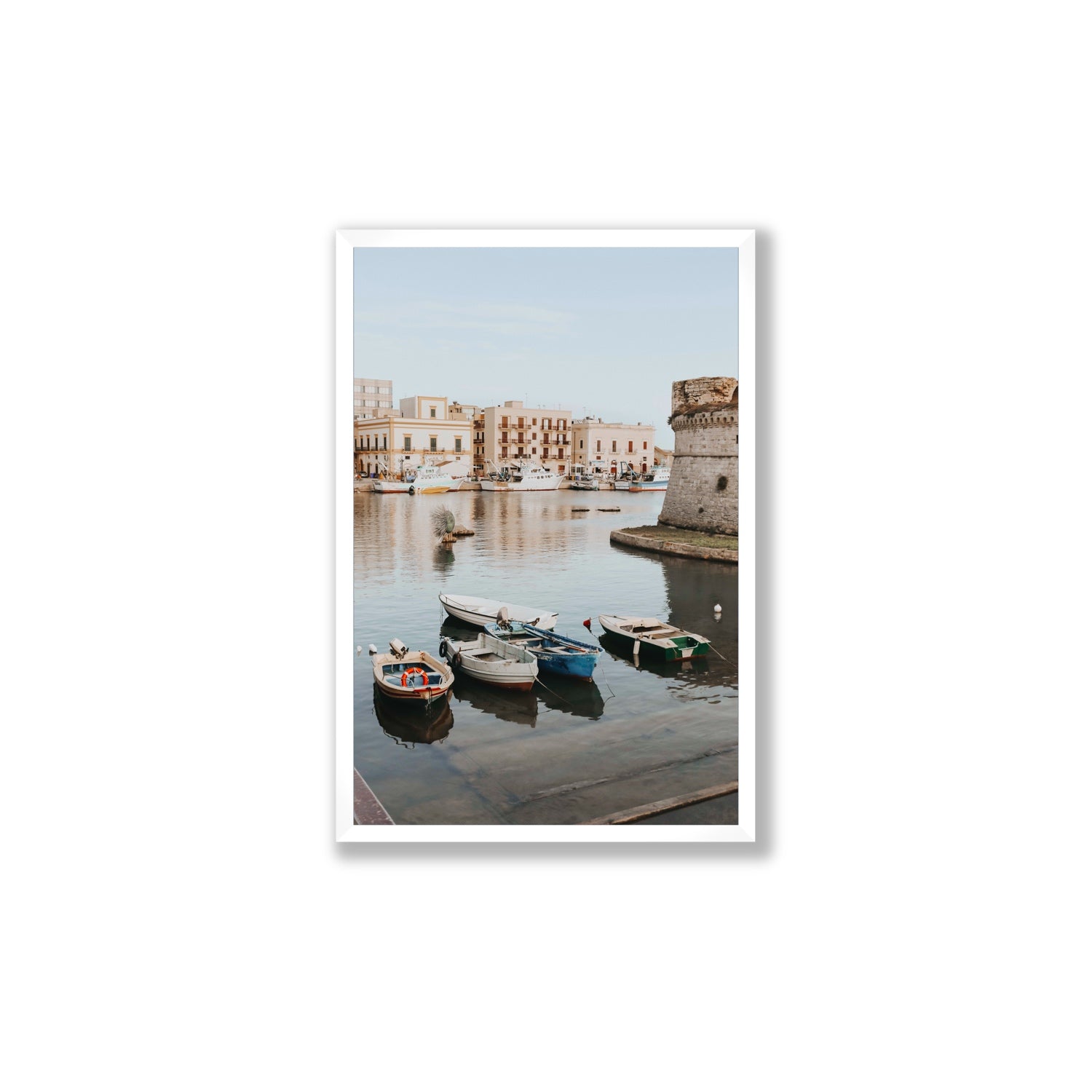 Fishing Legacy fine art print, Puglia, Italy, Large, White Frame · Full Bleed, Fine Art Print