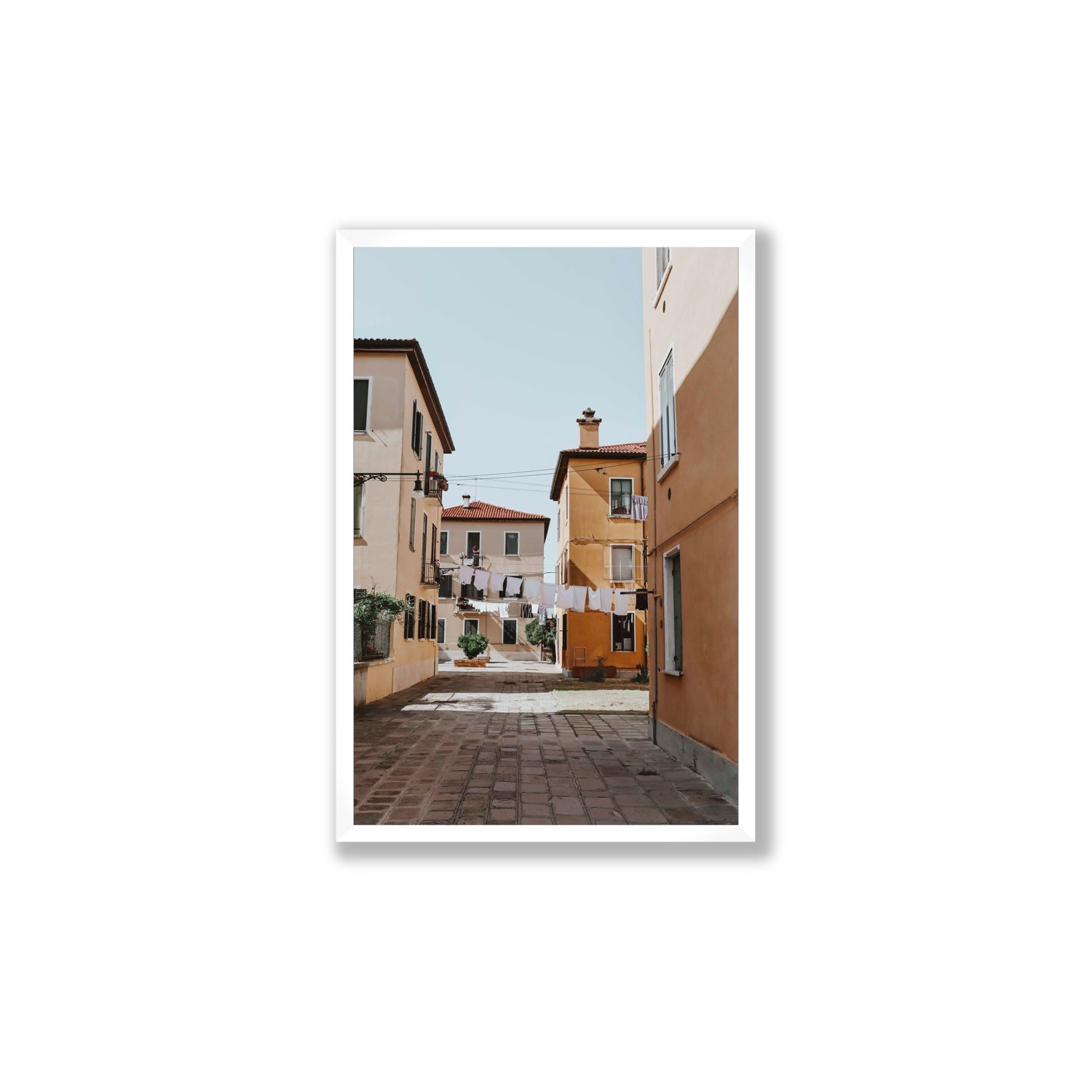 Terraferma Venice Italian wall art Large full-bleed fine art print in white frame
