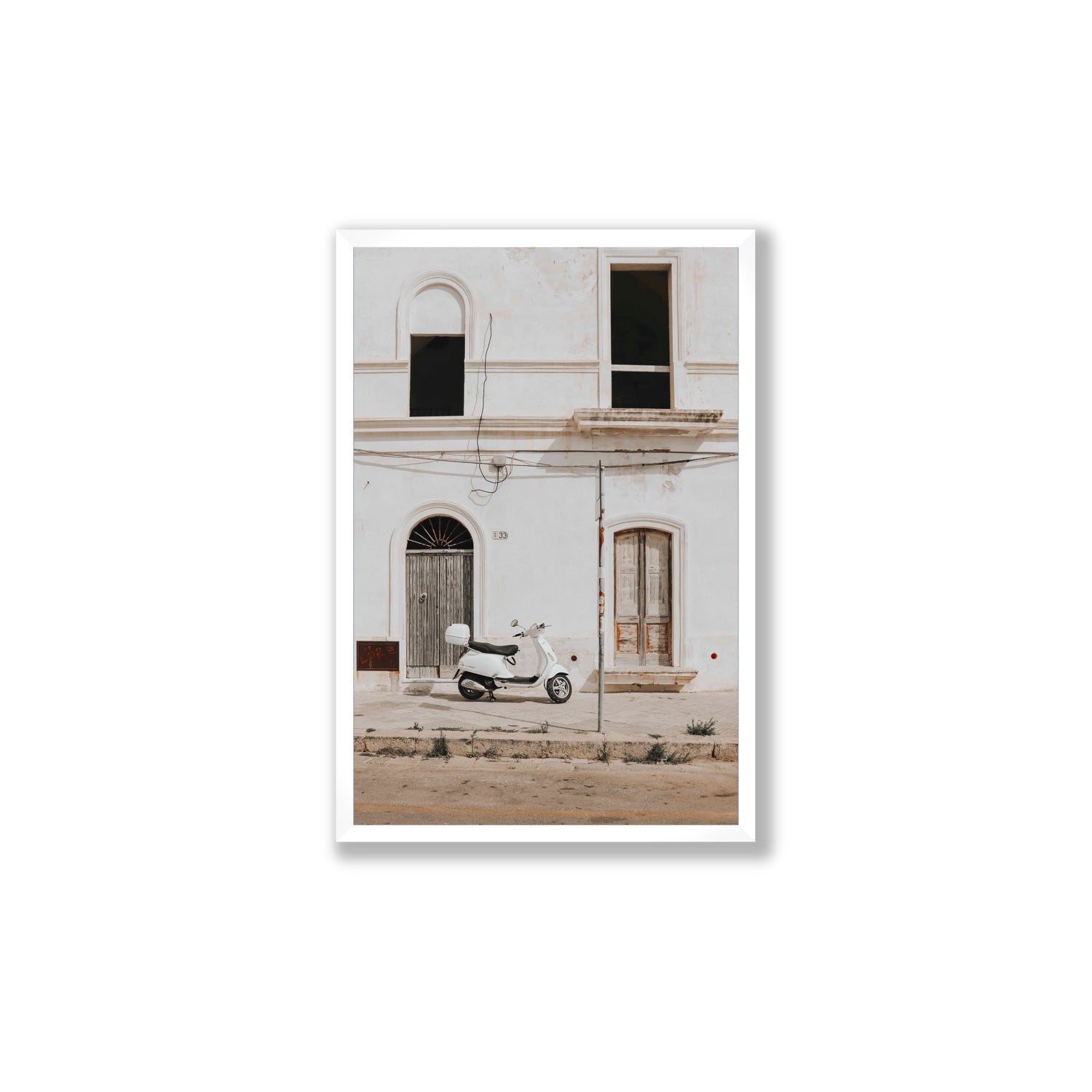 Radiant Ride fine art print, Puglia, Italy, Large, White Frame · Full Bleed, Fine Art Print
