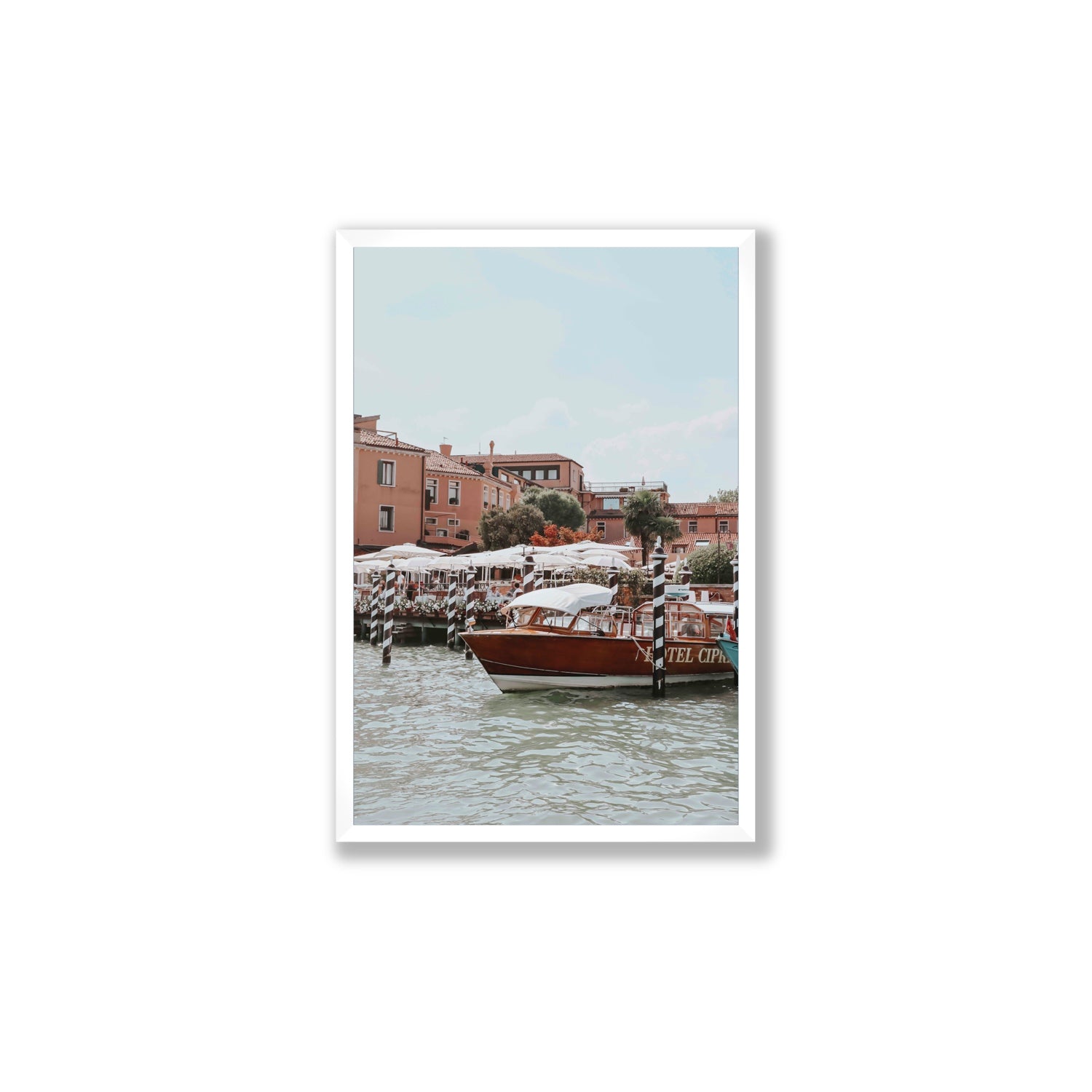 Queen Of The Adriatic Venice Italian wall art Large full-bleed fine art print in white frame
