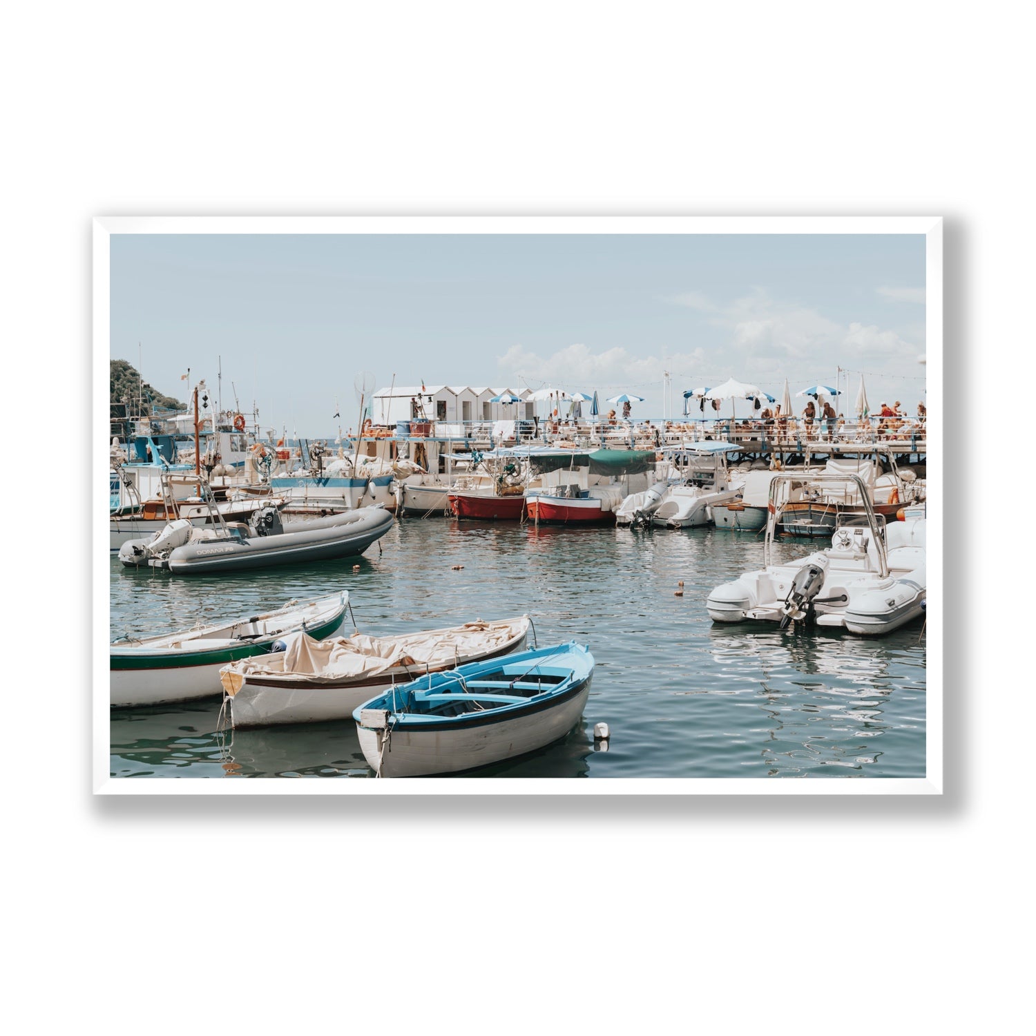 Antico Porto fine art print, Sorrento, Italy, Statement, White Frame · Full Bleed, Fine Art Print