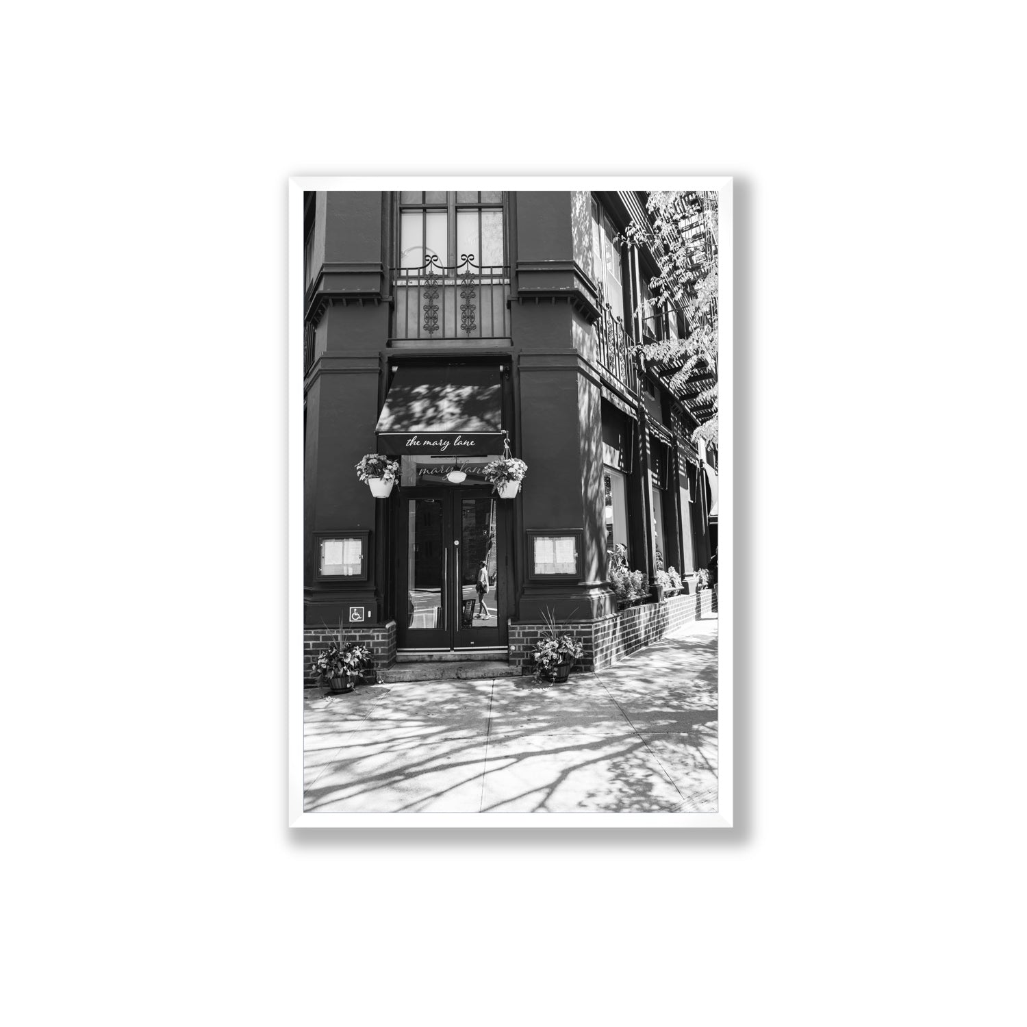 Mary's Corner fine art print, New York, United States, Extra Large, White Frame · Full Bleed, Fine Art Print