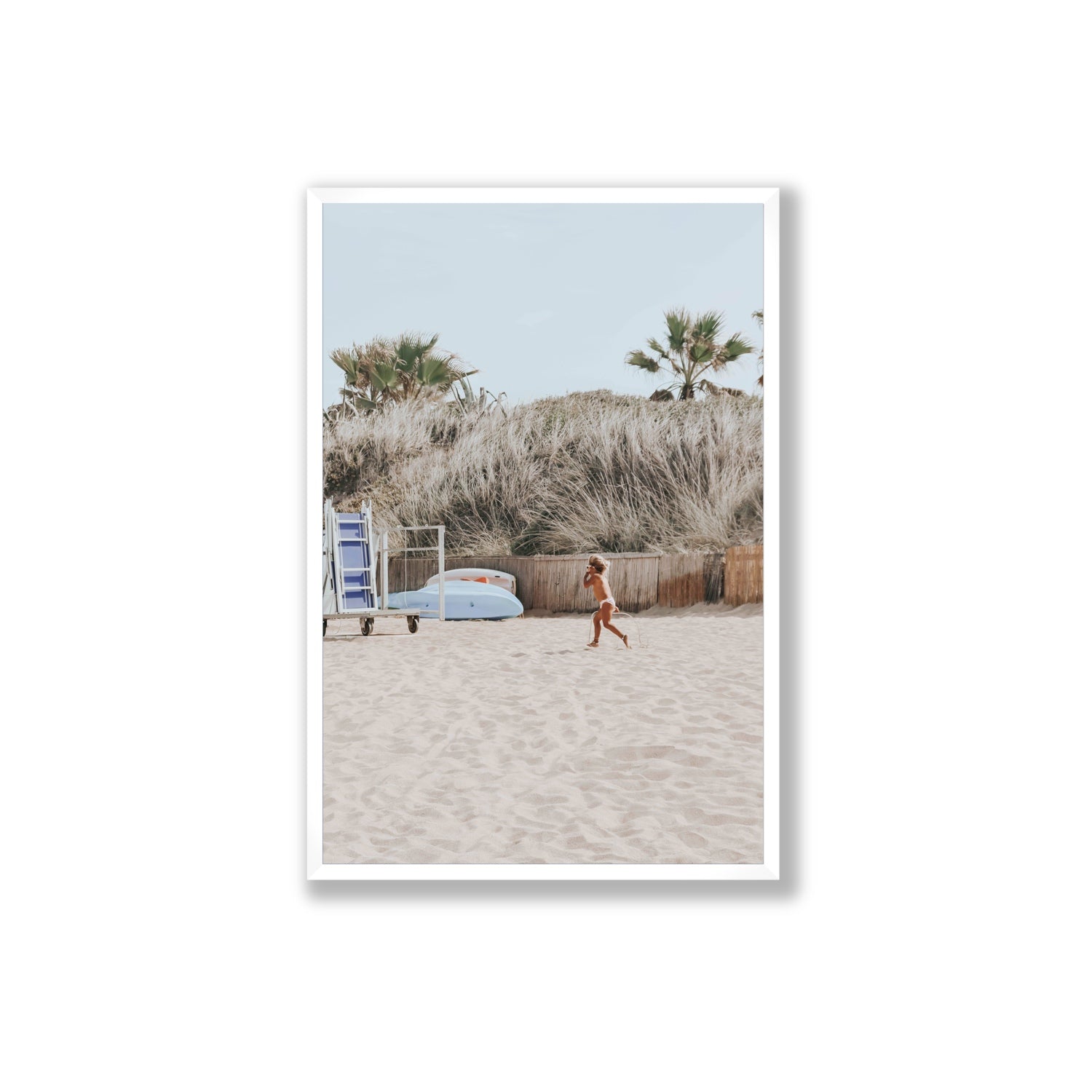 Little Explorer fine art print, Puglia, Italy, Extra Large, White Frame · Full Bleed, Fine Art Print
