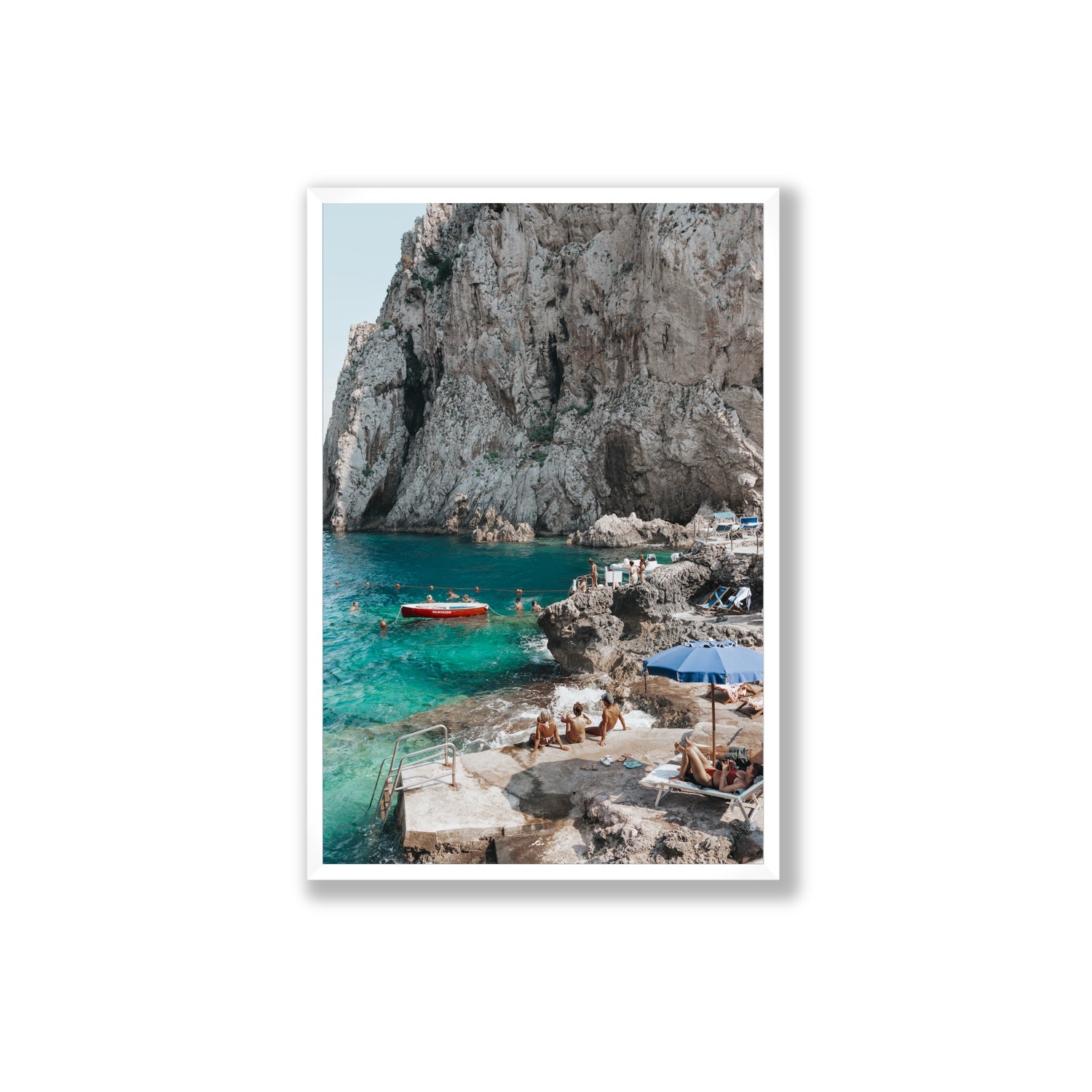 Tranquility fine art print, Capri, Italy, Extra Large, White Frame · Full Bleed, Fine Art Print