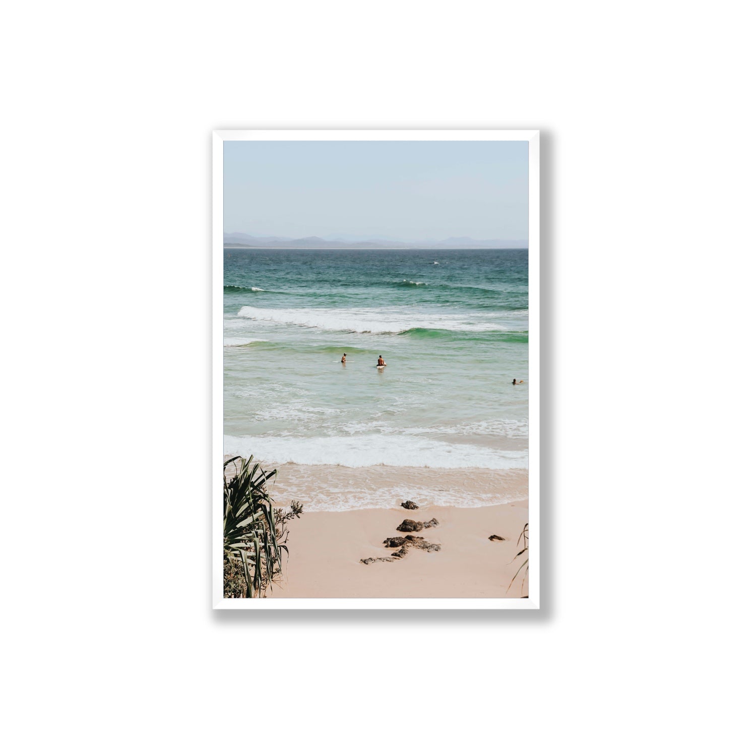 Lets Go Trippin' fine art print, Byron Bay, Australia, Extra Large, White Frame · Full Bleed, Fine Art Print