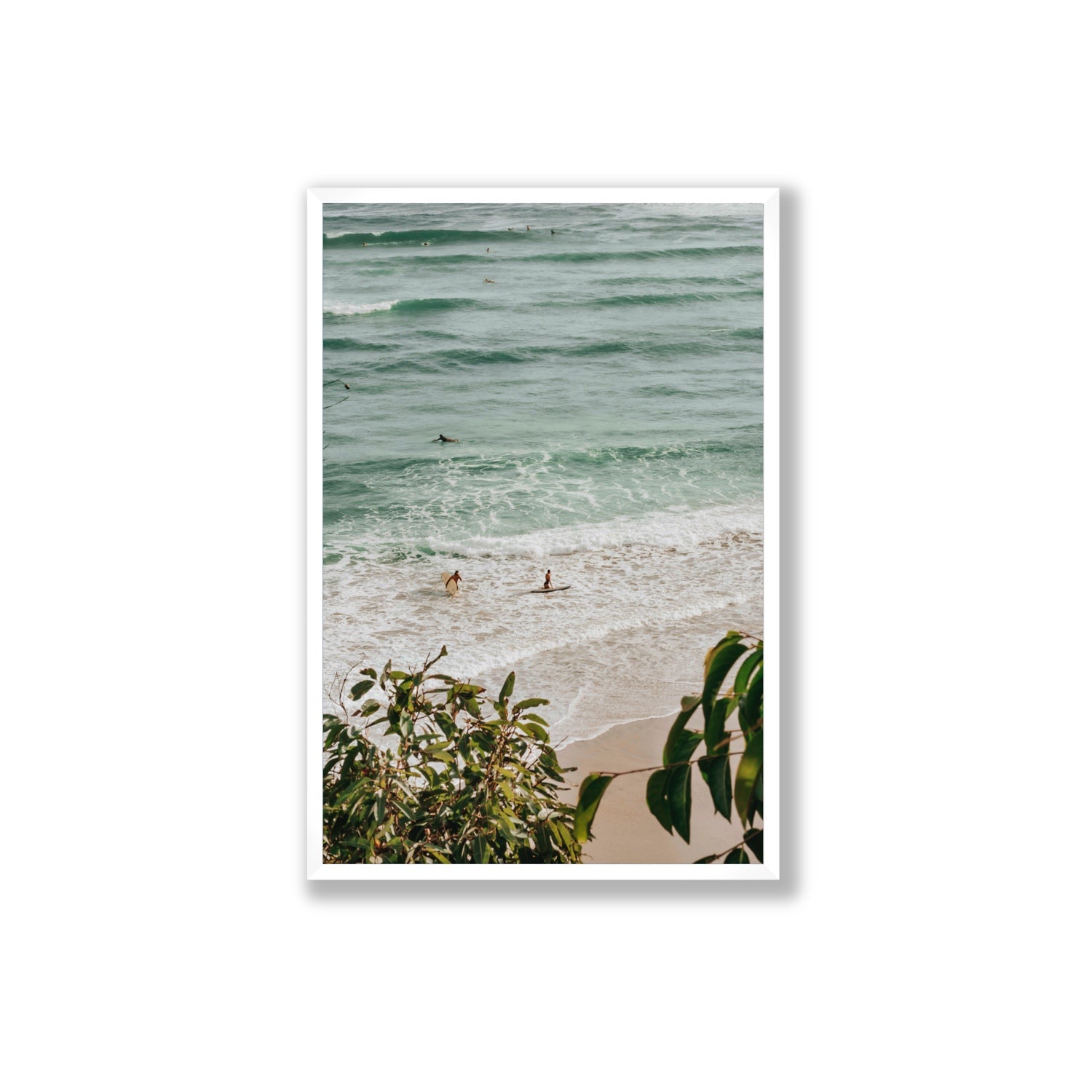 Private Paradise fine art print, Byron Bay, Australia, Extra Large, White Frame · Full Bleed, Fine Art Print