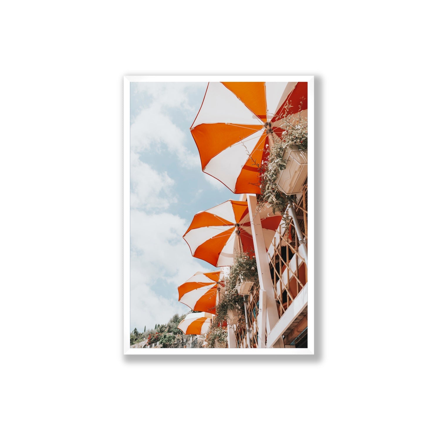 Mantienilo Semplice fine art print, Positano, Italy, Extra Large, White Frame · Full Bleed, Fine Art Print