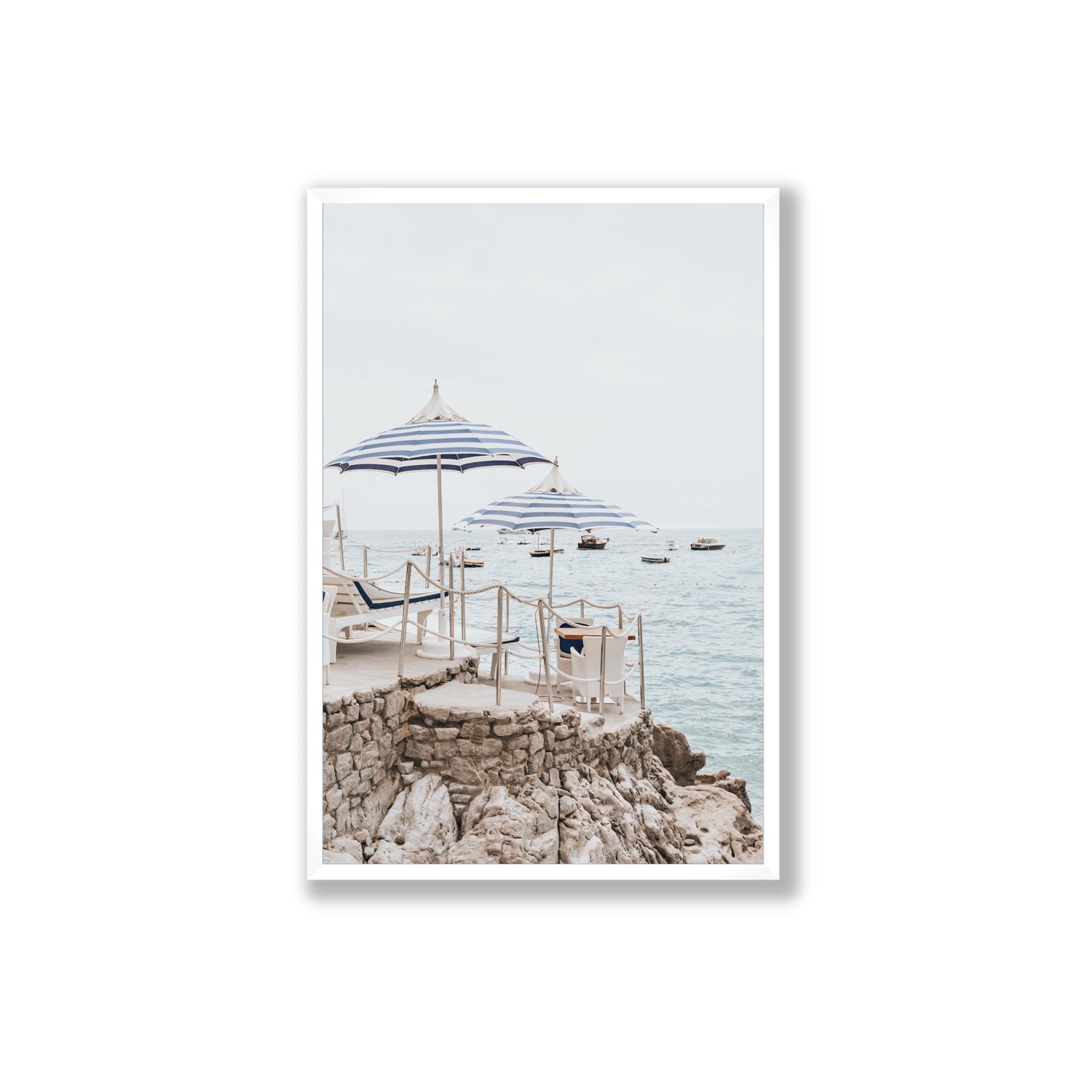 La Scogliera fine art print, Positano, Italy, Extra Large, White Frame · Full Bleed, Fine Art Print