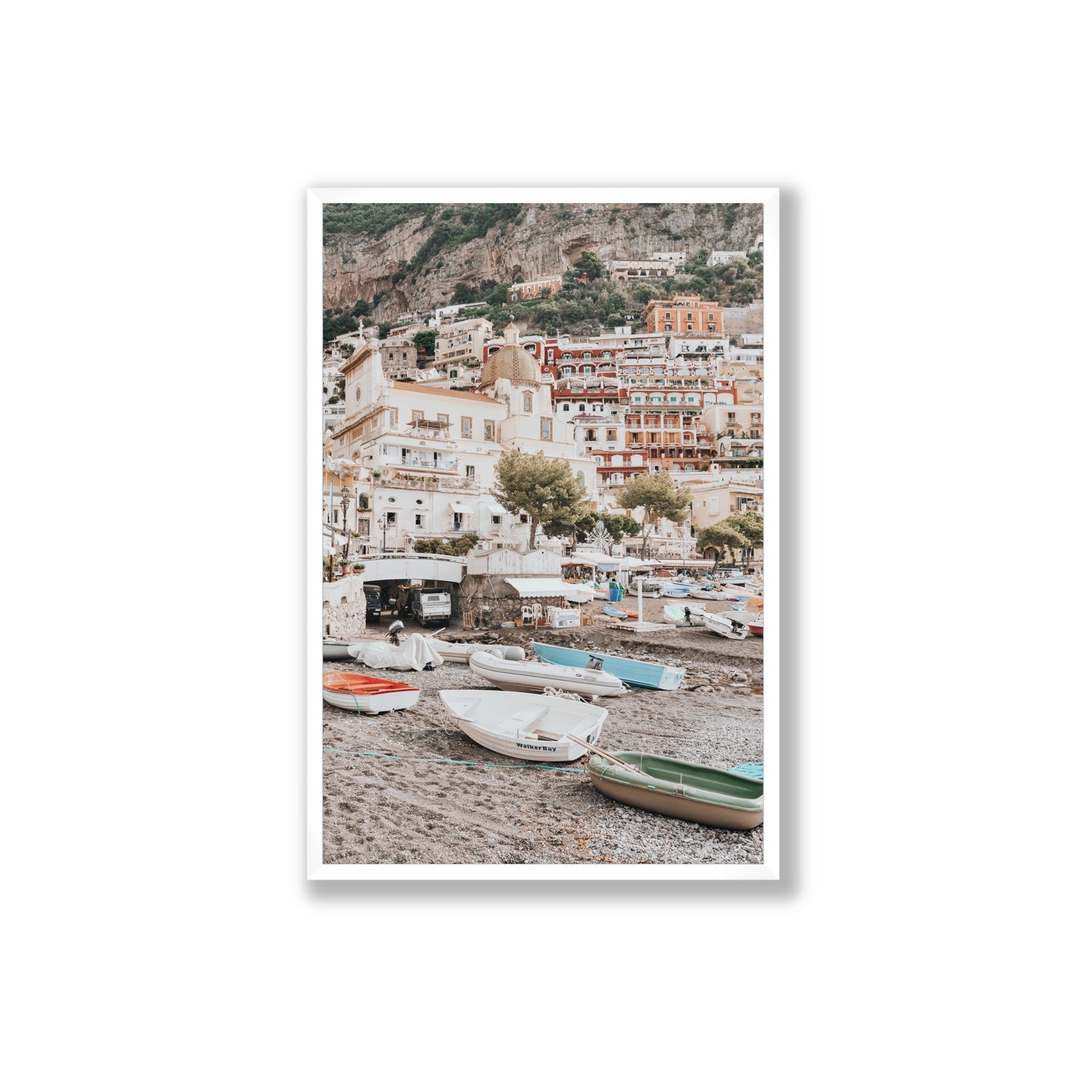 A Memory To Treasure fine art print, Positano, Italy, Extra Large, White Frame · Full Bleed, Fine Art Print