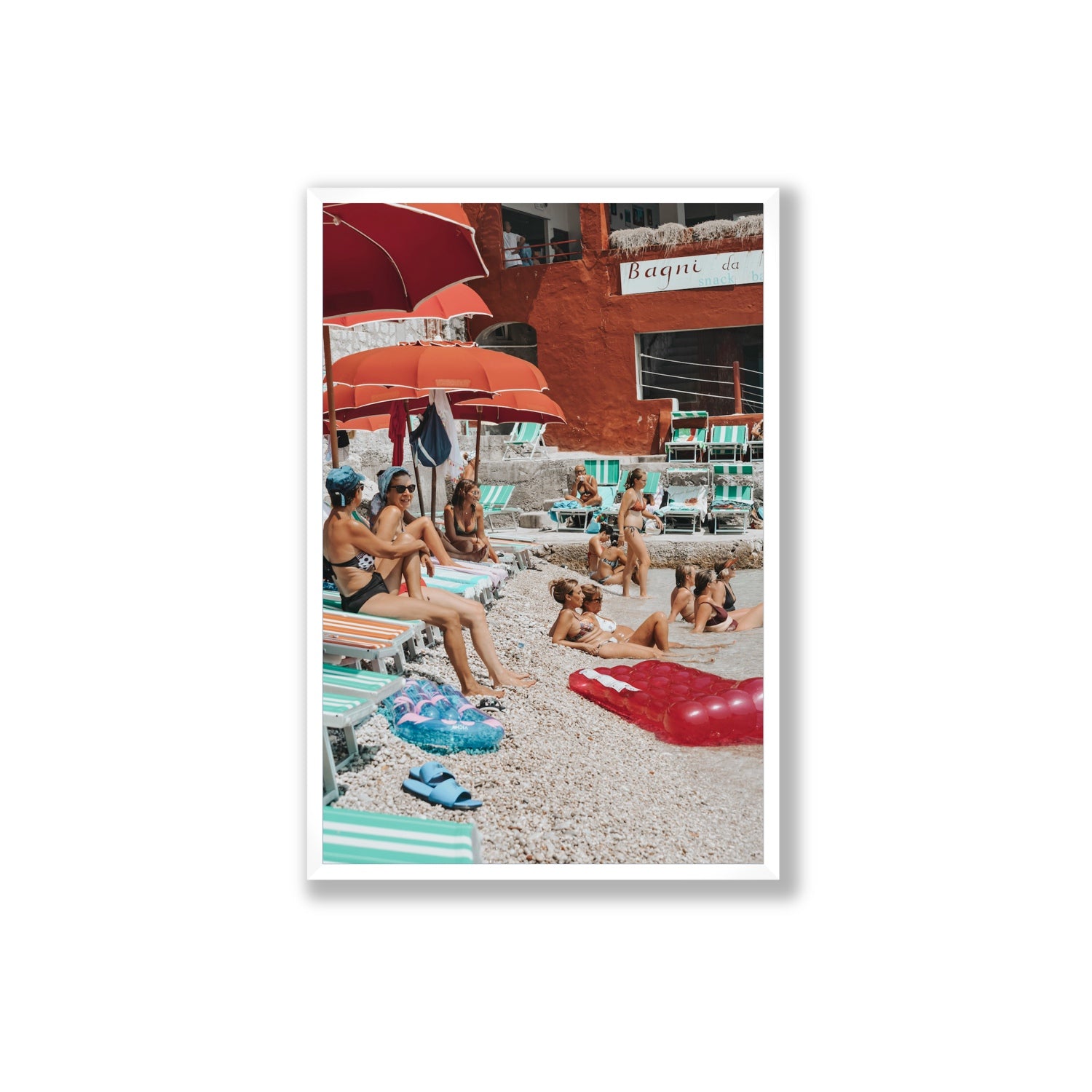 La Dolce Vita fine art print, Capri, Italy, Extra Large, White Frame · Full Bleed, Fine Art Print