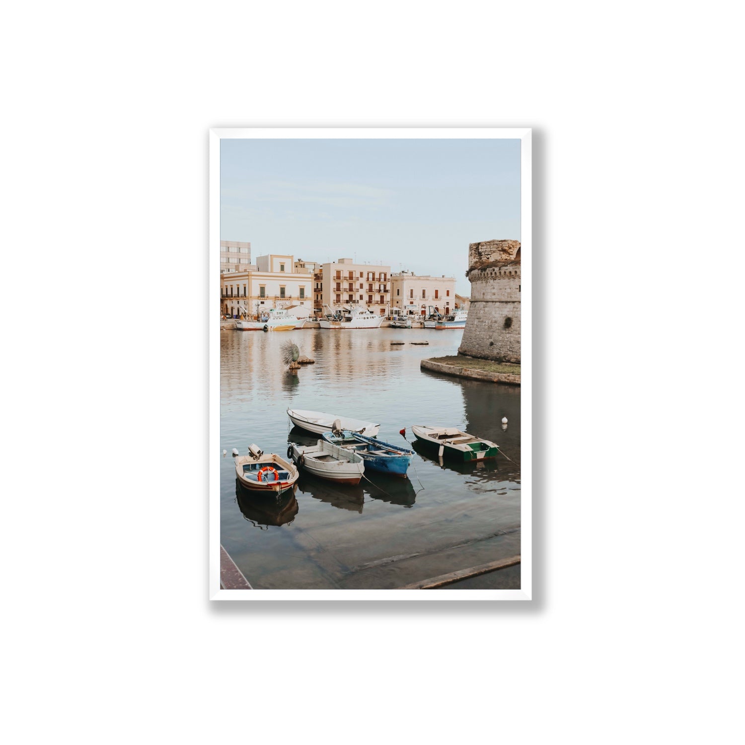 Fishing Legacy fine art print, Puglia, Italy, Extra Large, White Frame · Full Bleed, Fine Art Print