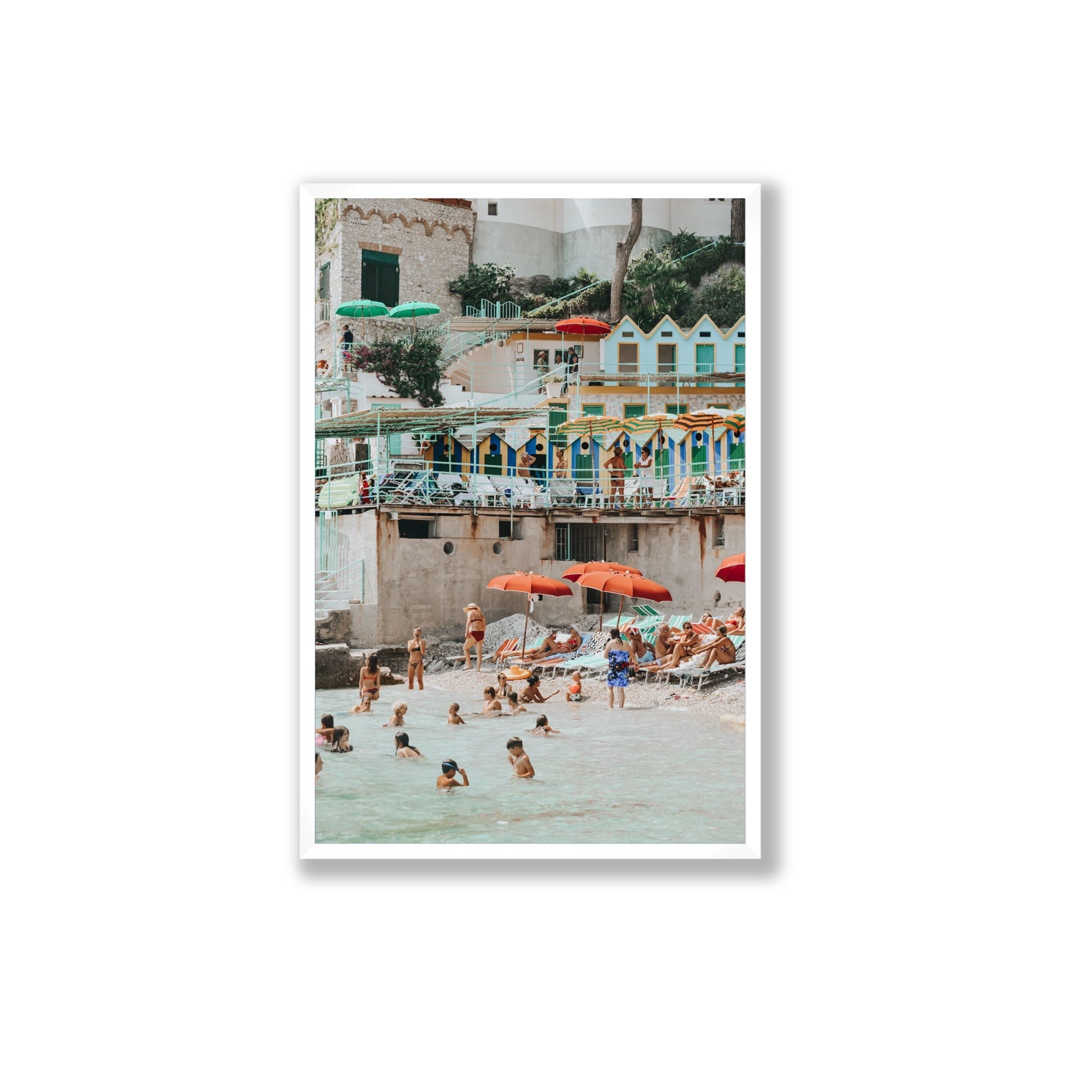 Kaleidoscope fine art print, Capri, Italy, Extra Large, White Frame · Full Bleed, Fine Art Print