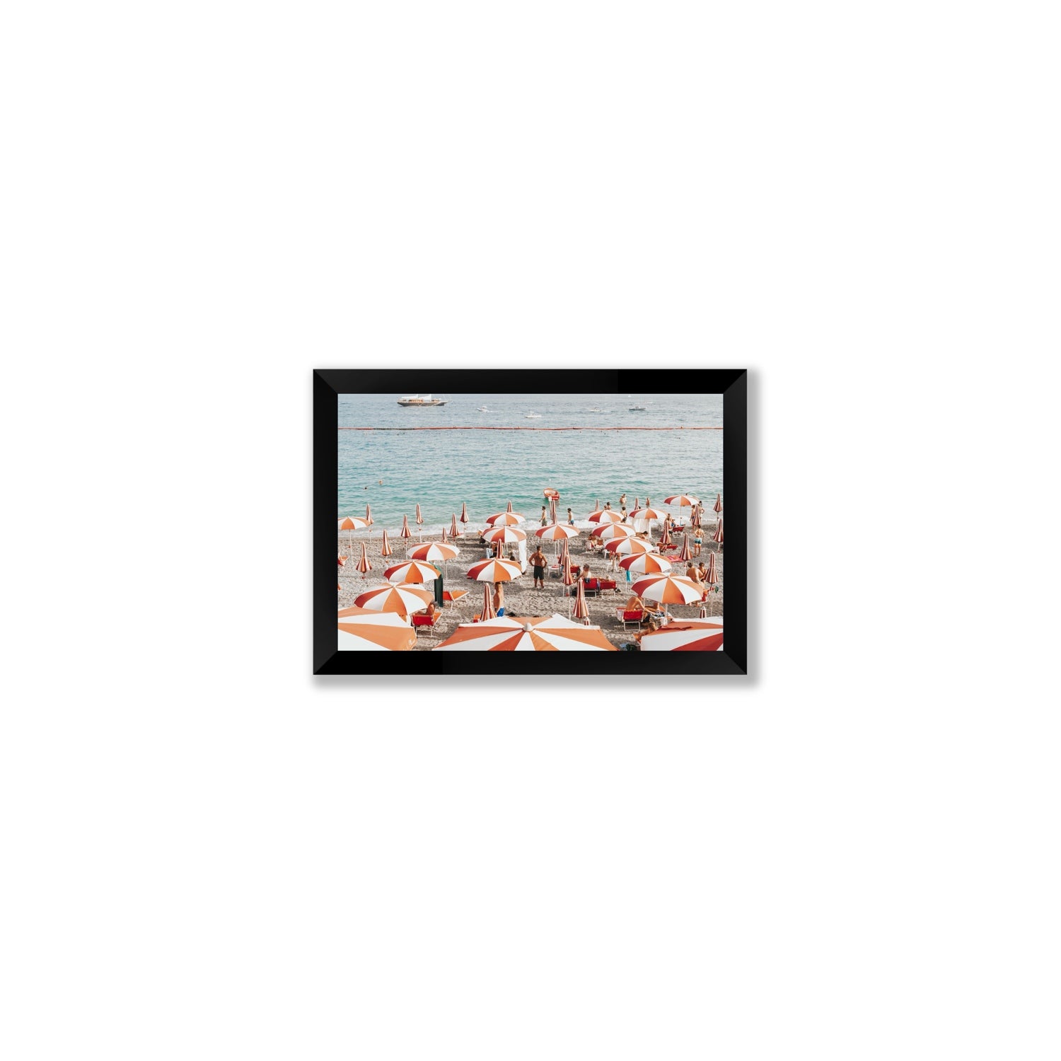 That's Amore Amalfi Mediterranean wall art Small full-bleed fine art print in black frame