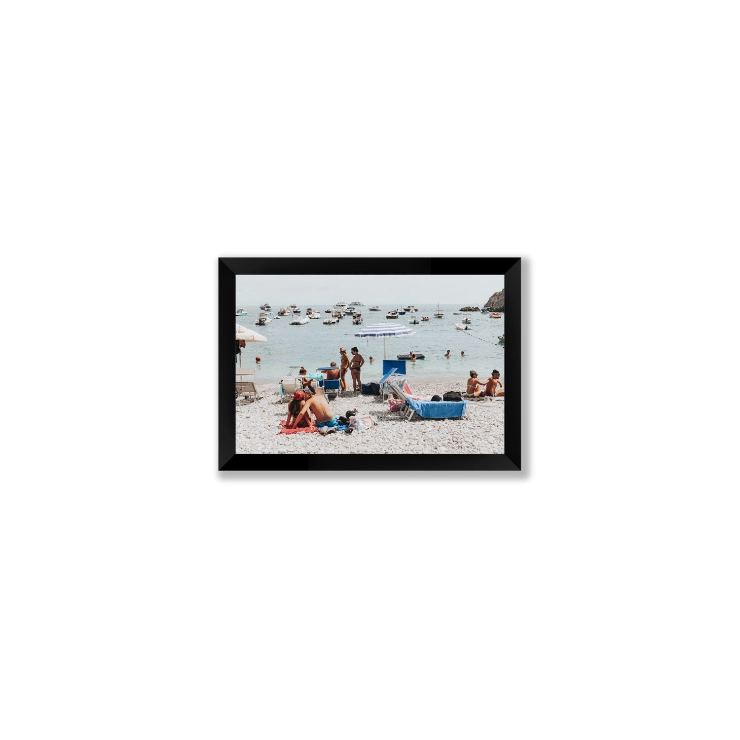 The Kiss Nerano wall art Small full-bleed fine art print in black frame