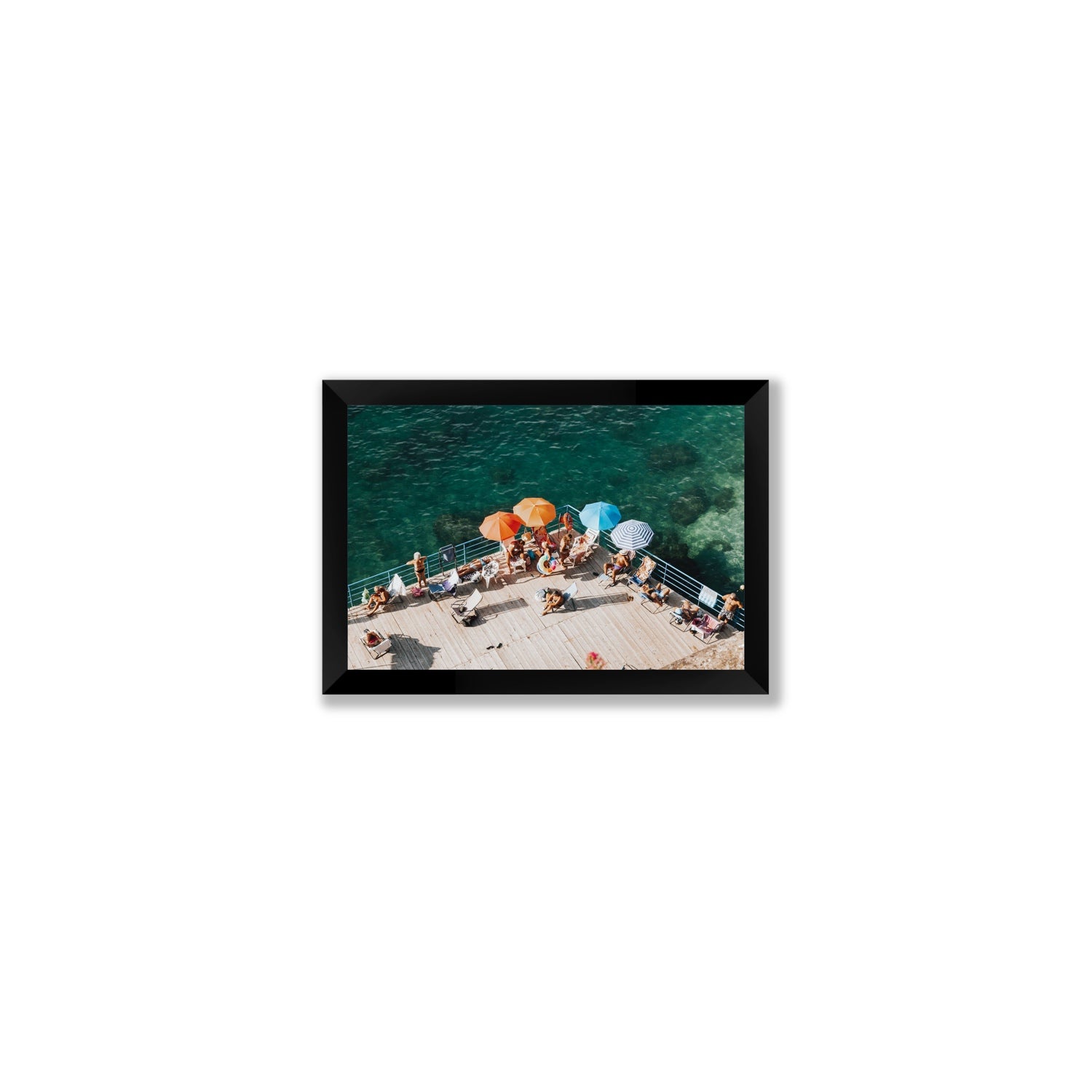 Il Dolce Far Niente Sorrento coastal wall art Small full-bleed fine art print in black frame