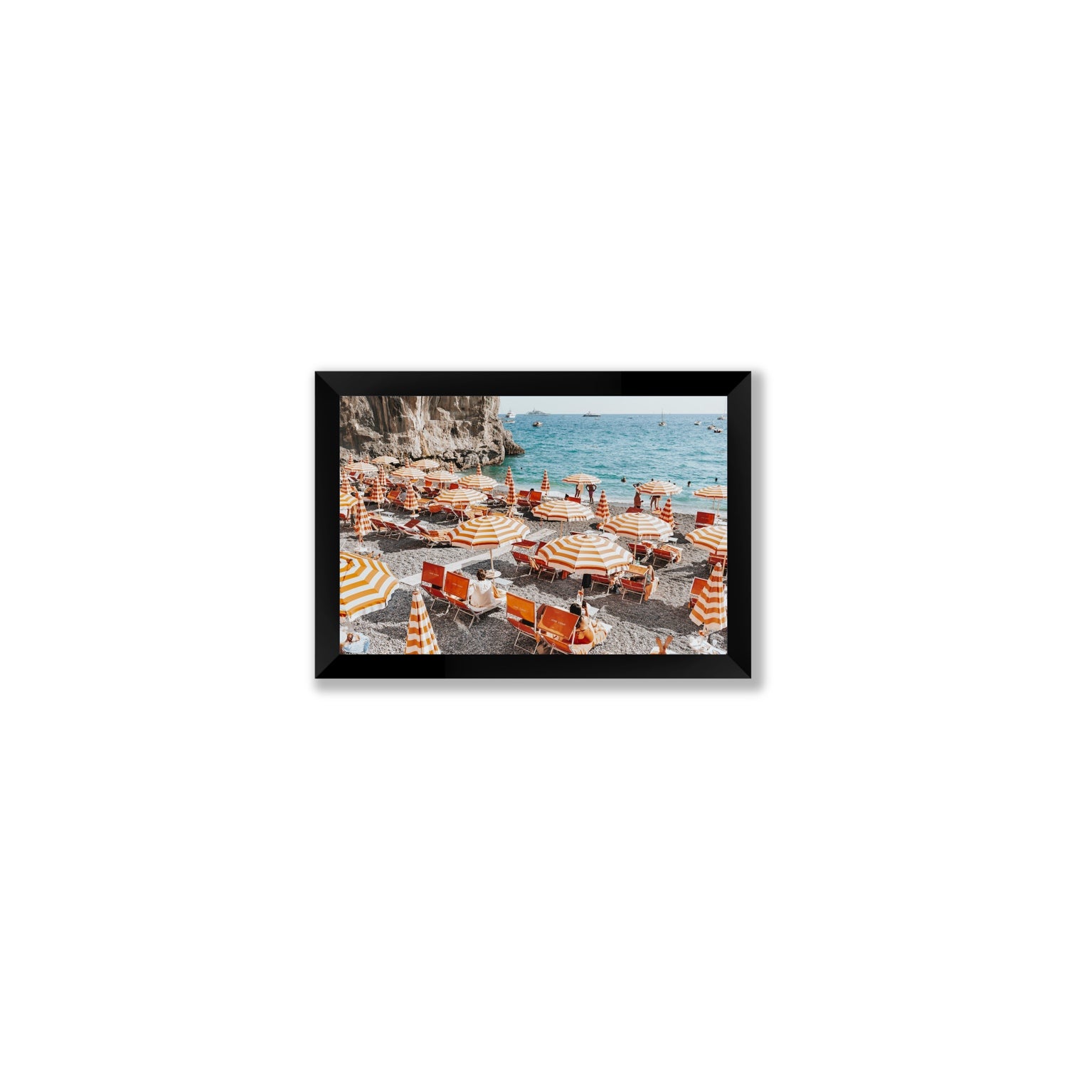 Mango Sorbet fine art print, Positano, Italy, Small, Black Frame · Full Bleed, Fine Art Print