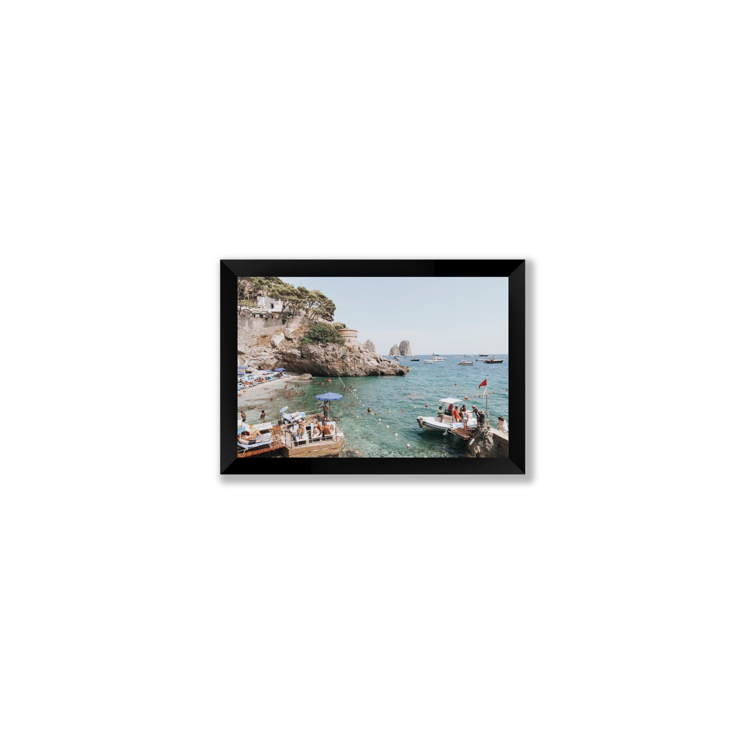 Torre Saracena fine art print, Capri, Italy, Small, Black Frame · Full Bleed, Fine Art Print