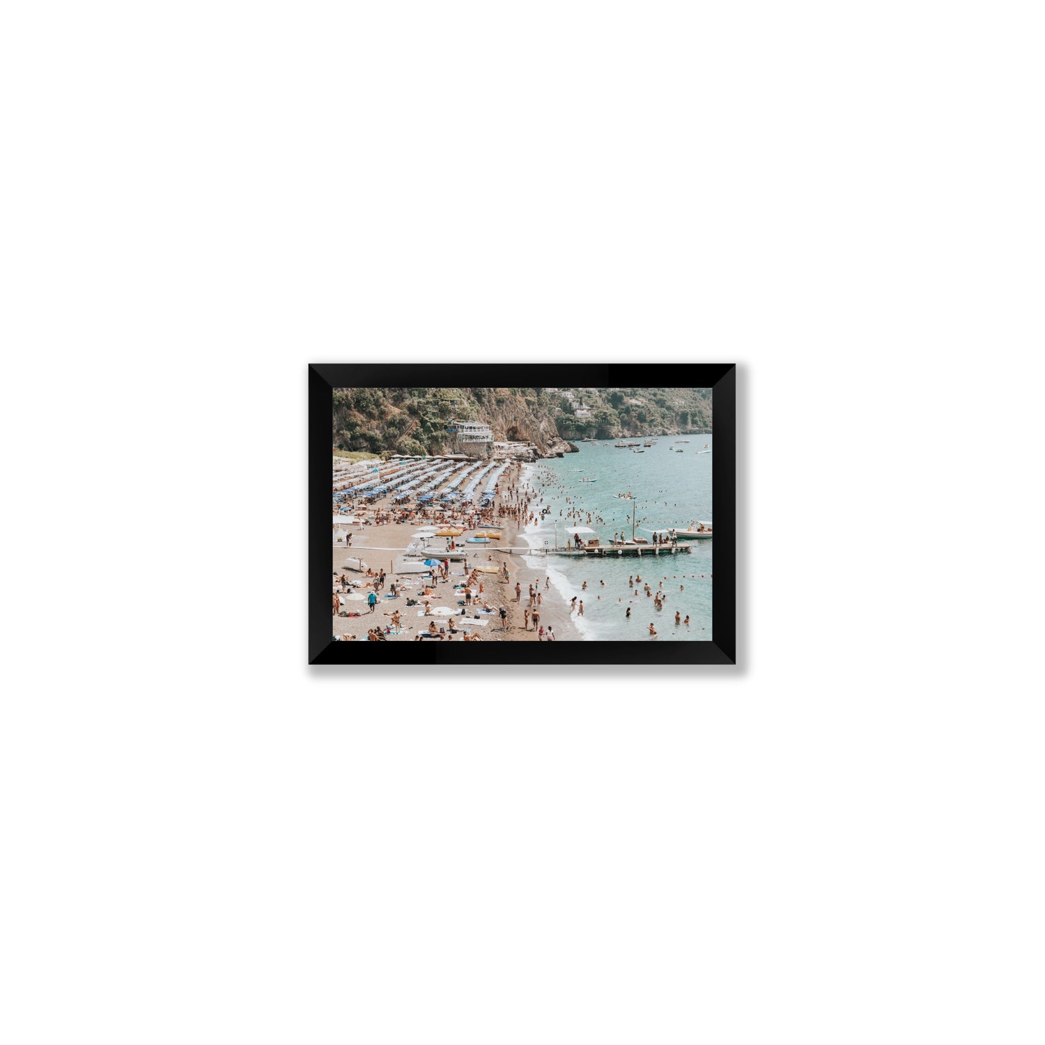 Vista Costiera fine art print, Positano, Italy, Small, Black Frame · Full Bleed, Fine Art Print