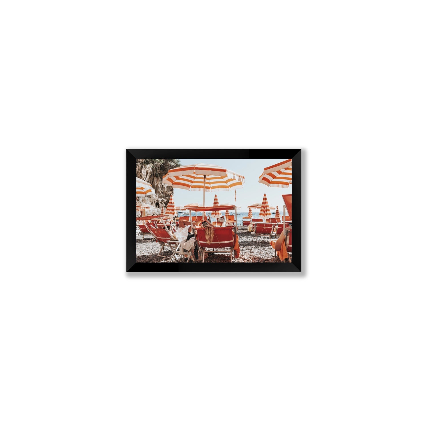 Digital Dreamer fine art print, Positano, Italy, Small, Black Frame · Full Bleed, Fine Art Print