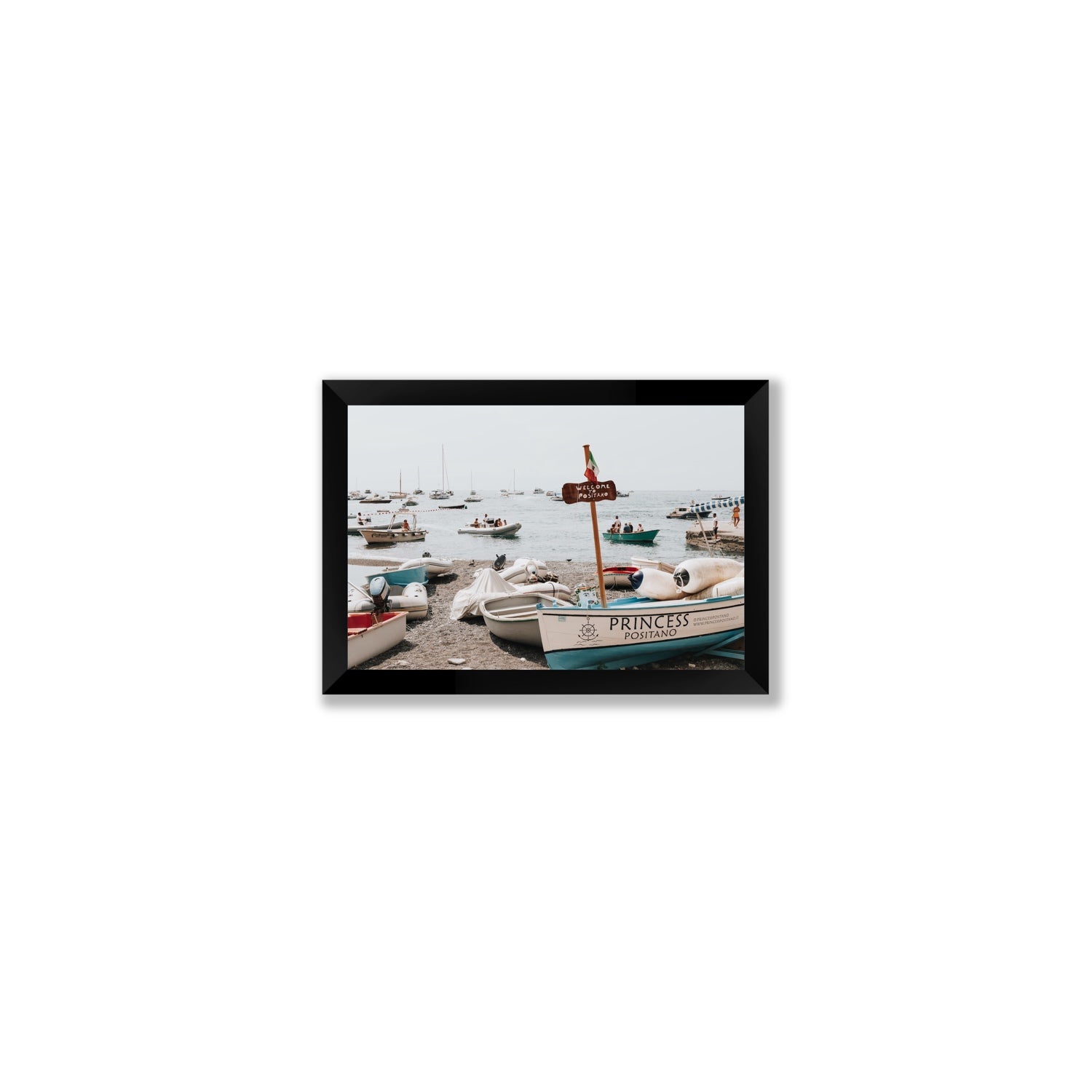 Princess Positano fine art print, Positano, Italy, Small, Black Frame · Full Bleed, Fine Art Print